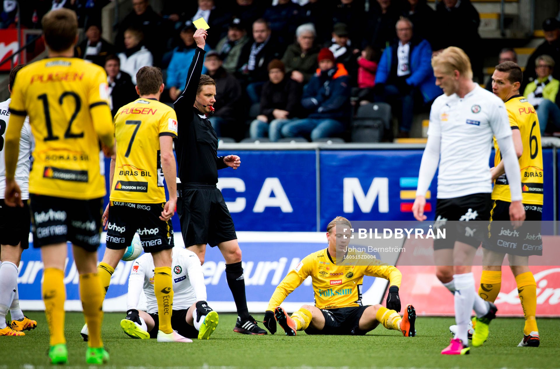 Elfsborgs Simon Hedlund får gult kort