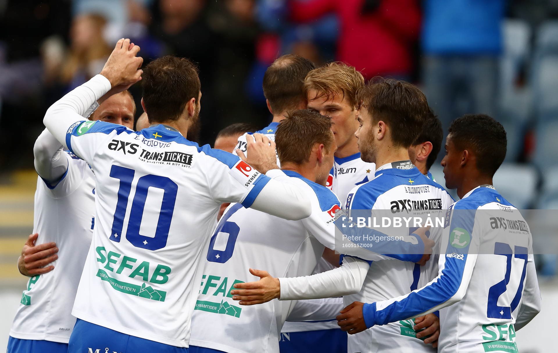 Norrköpings spelare jublar