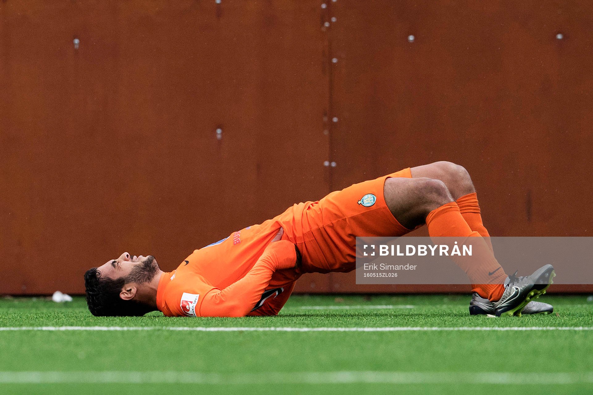 Athletics Othman El Kabir har ont i ryggen