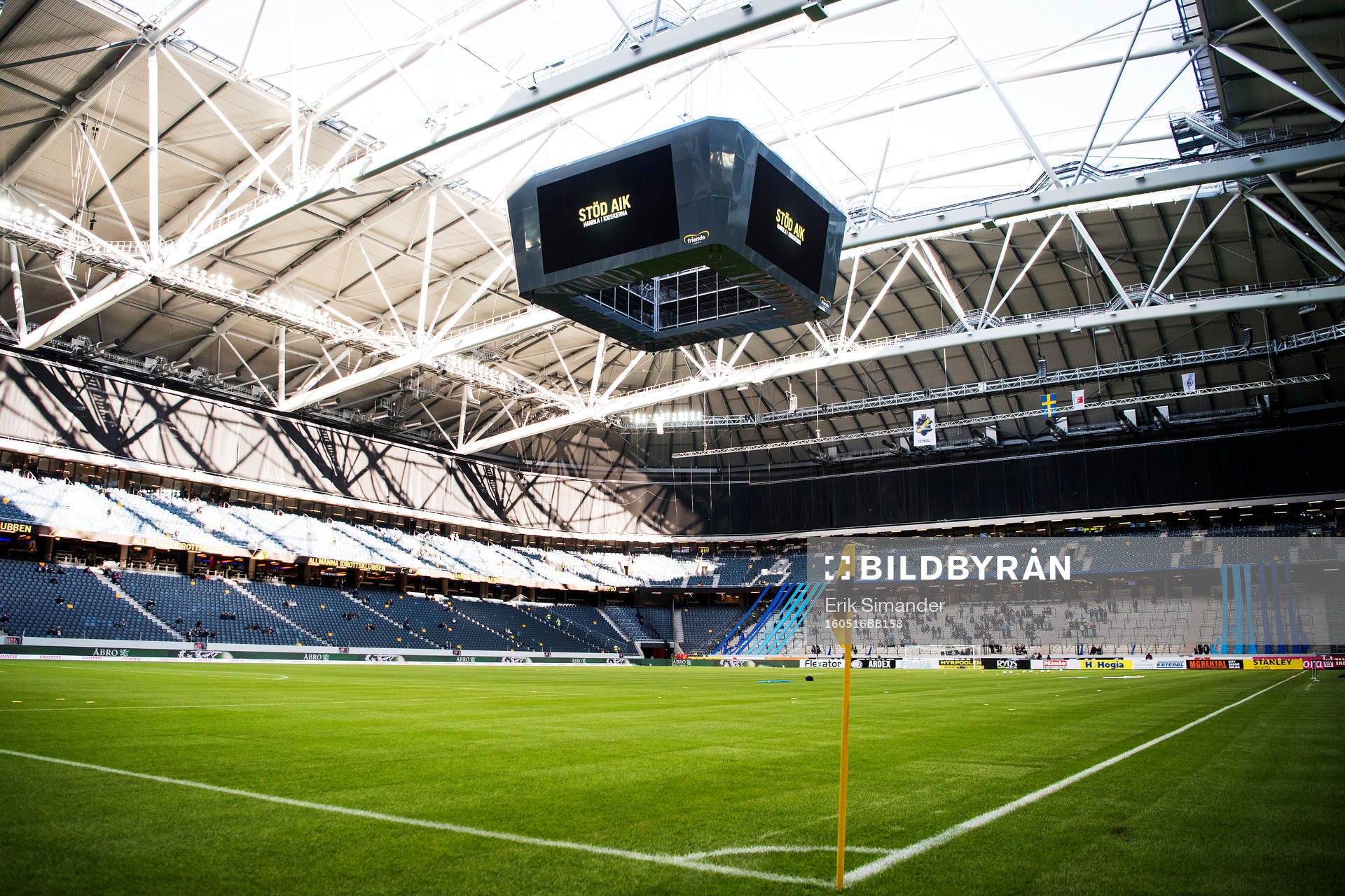 Vy över Friends Arena