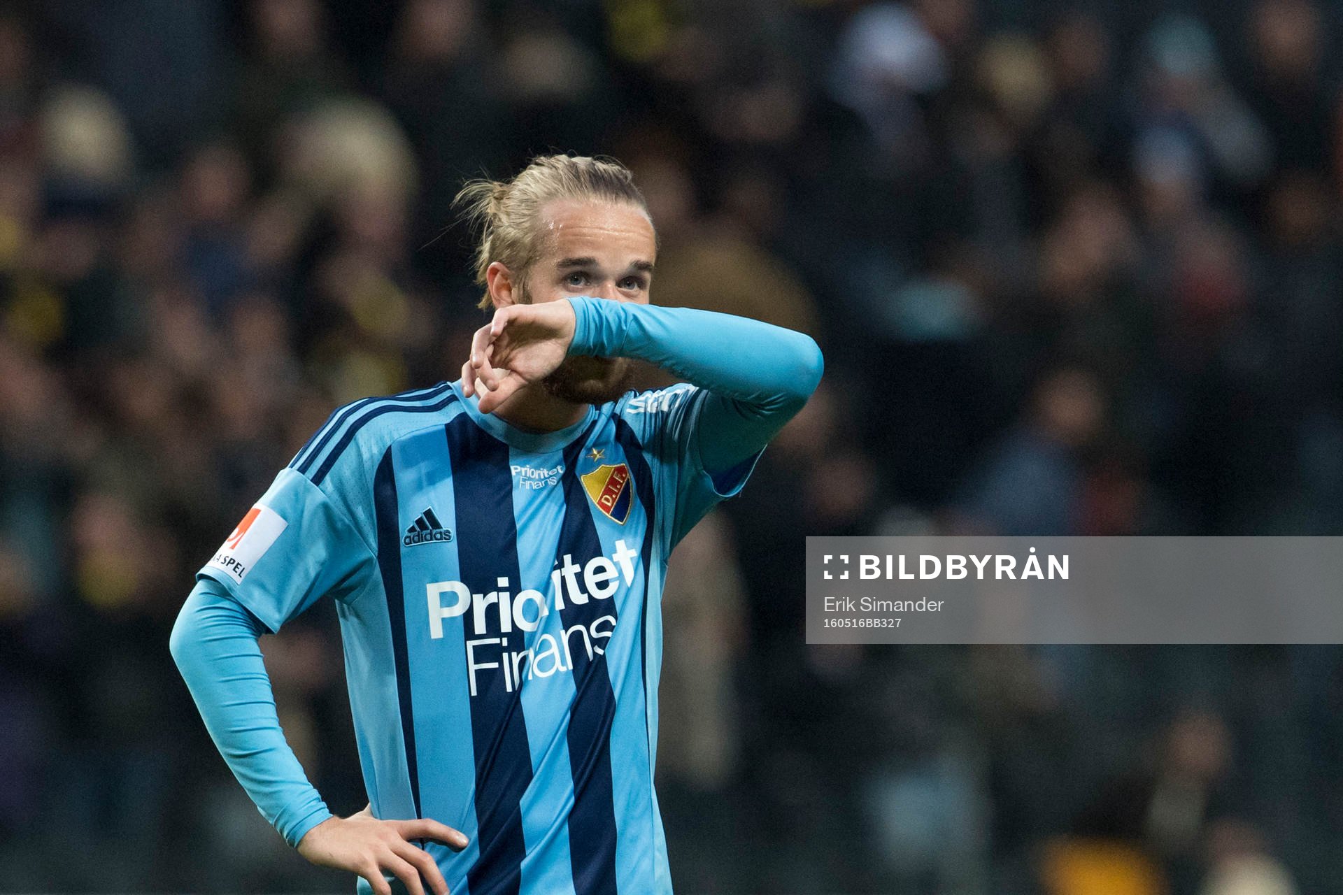 Djurgårdens Daniel Berntsen deppar