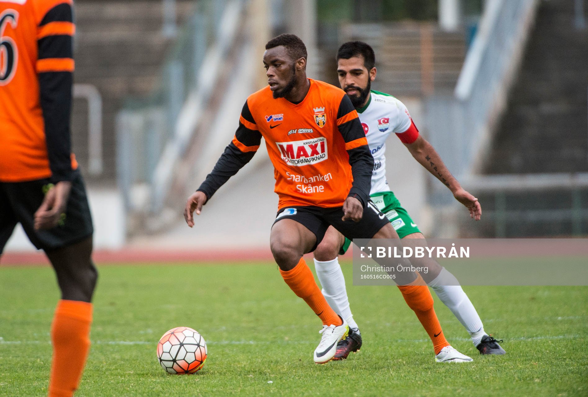 Kristianstads Saikou Jawneh mot Prespa Birliks Firat Sahan