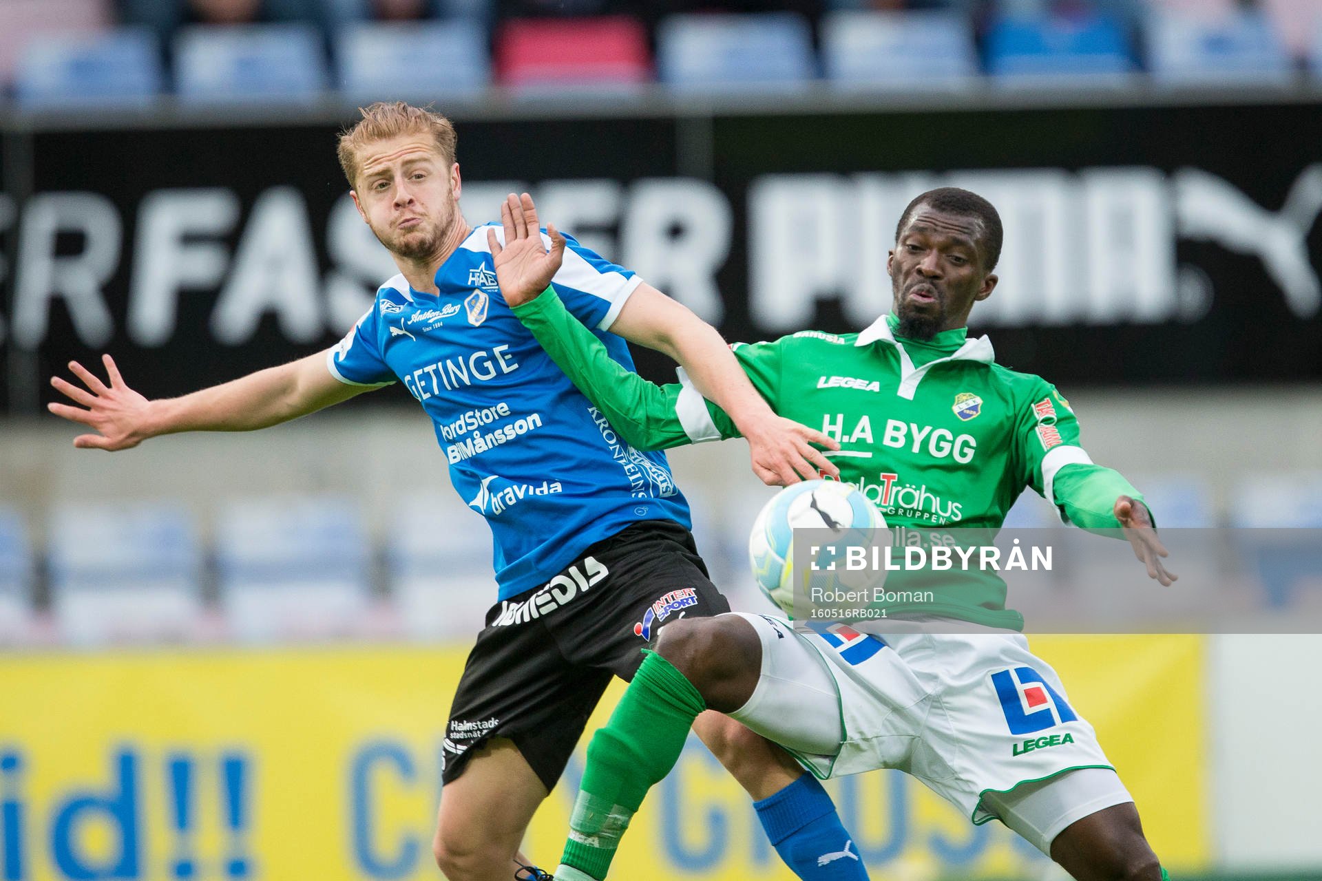 Halmstads Rebin Asaad och Ljungskiles Yussif Chibsah
