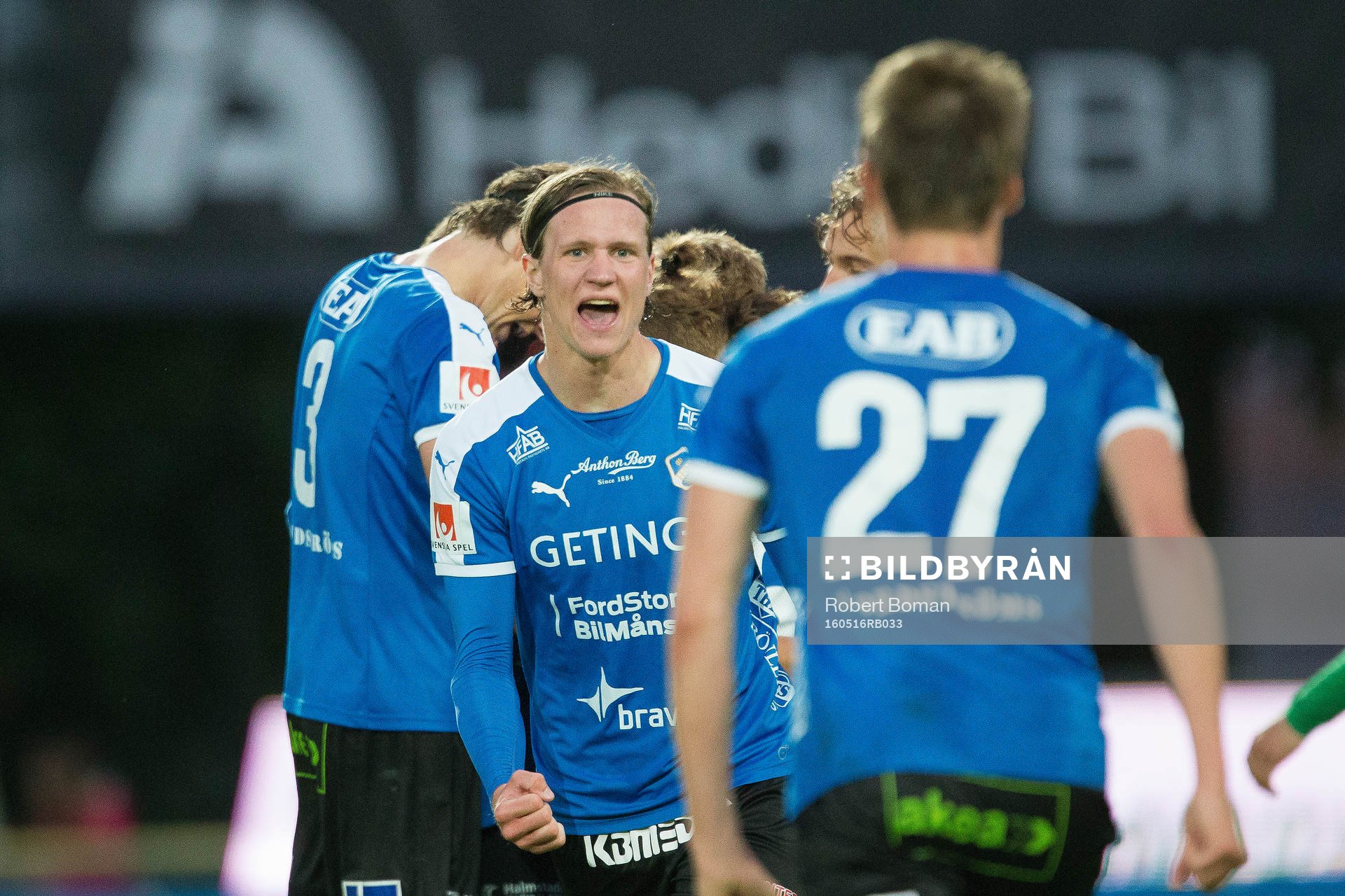 Halmstads Alexander Berntsson jublar