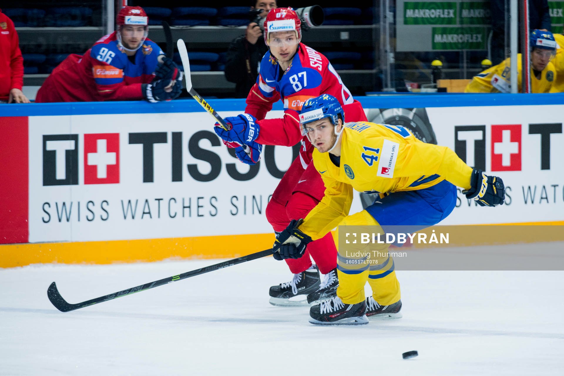 Sveriges Alexander Wennberg och Rysslands Vadim Shipachyov