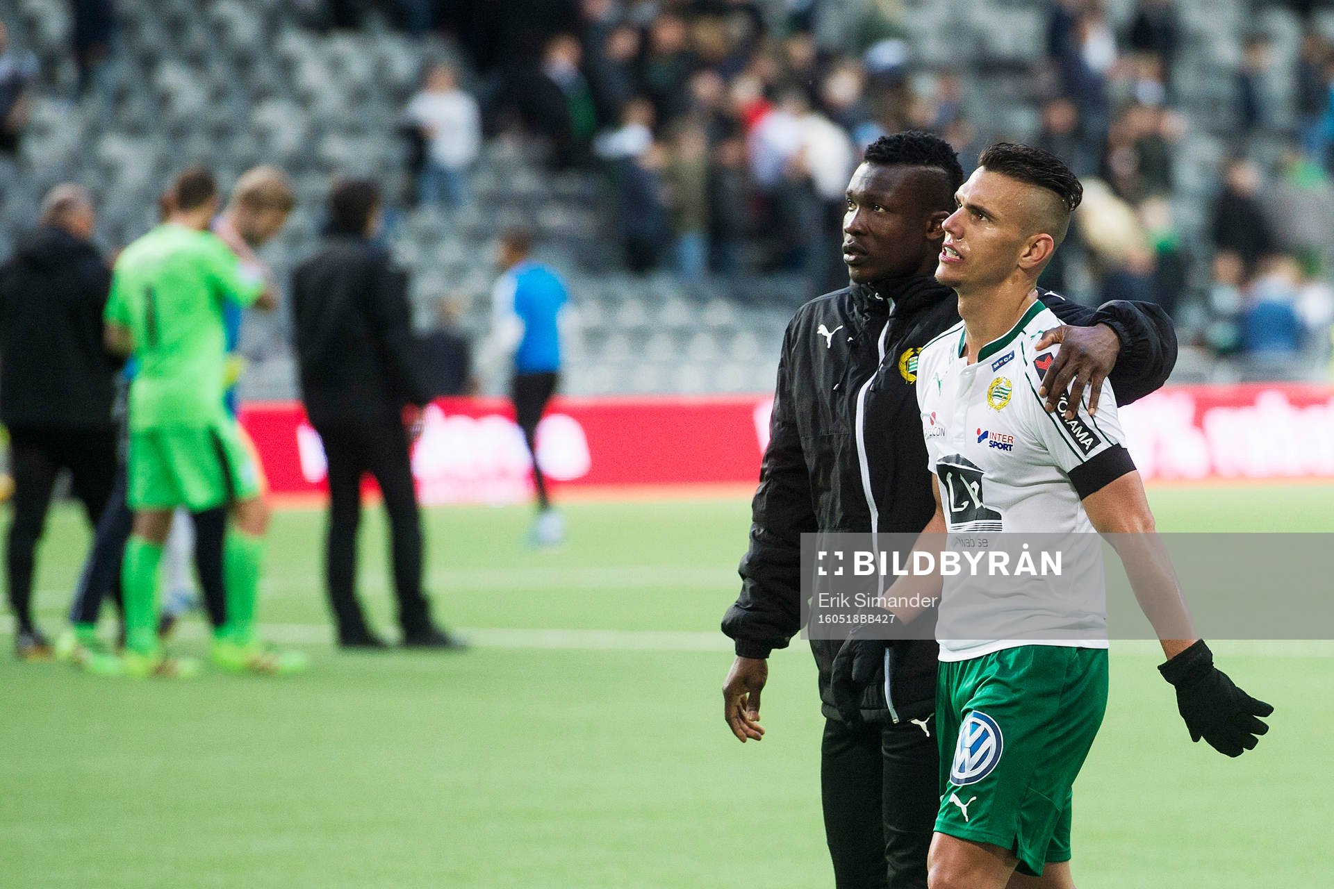 Hammarbys Alexssander Medeiros de Azeredo och Joseph Aidoo