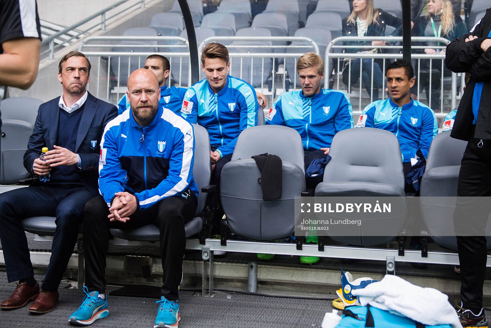 Malmö FFs tränare Allan Kuhn och Markus Rosenberg på