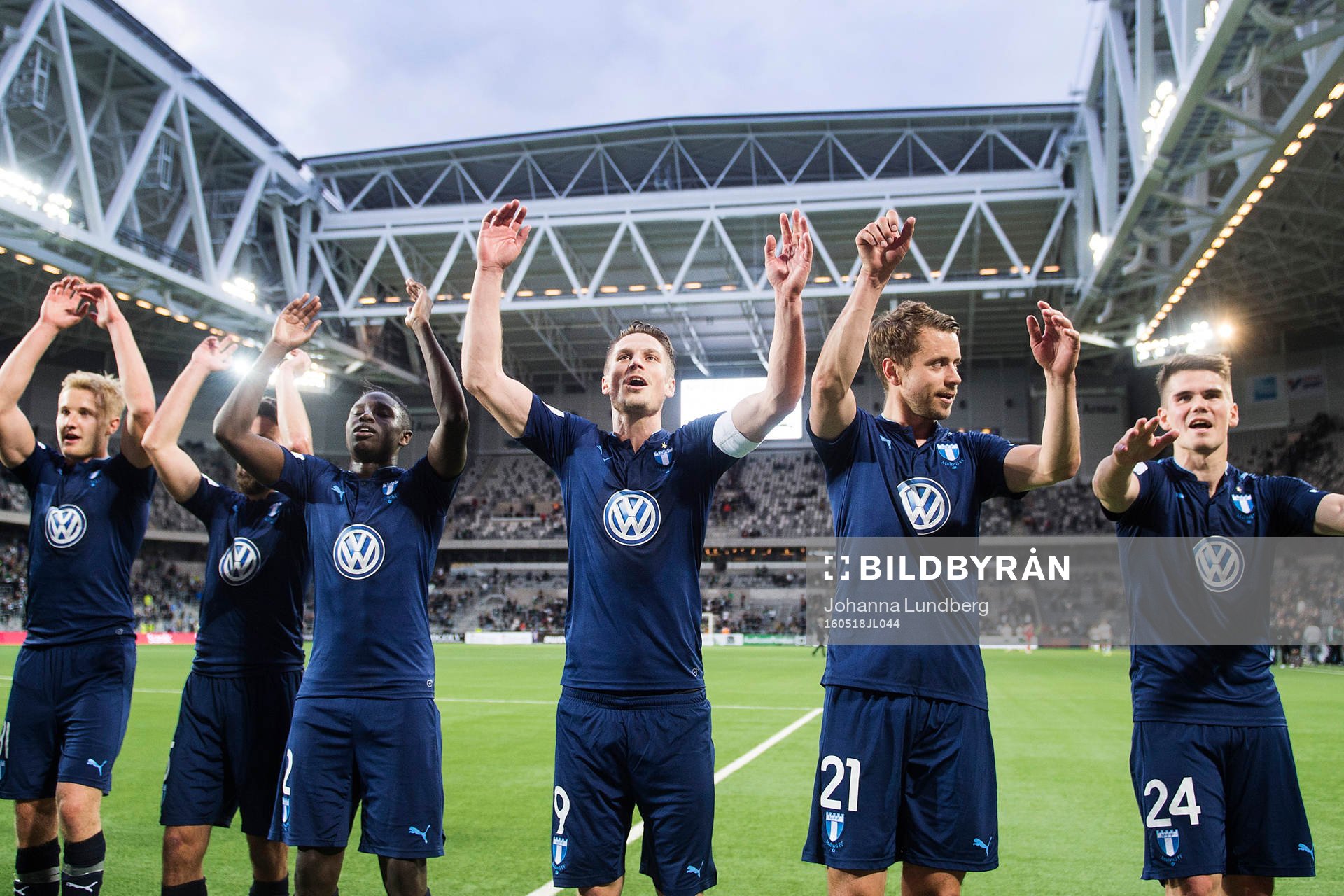 Malmö FFs spelare jublar