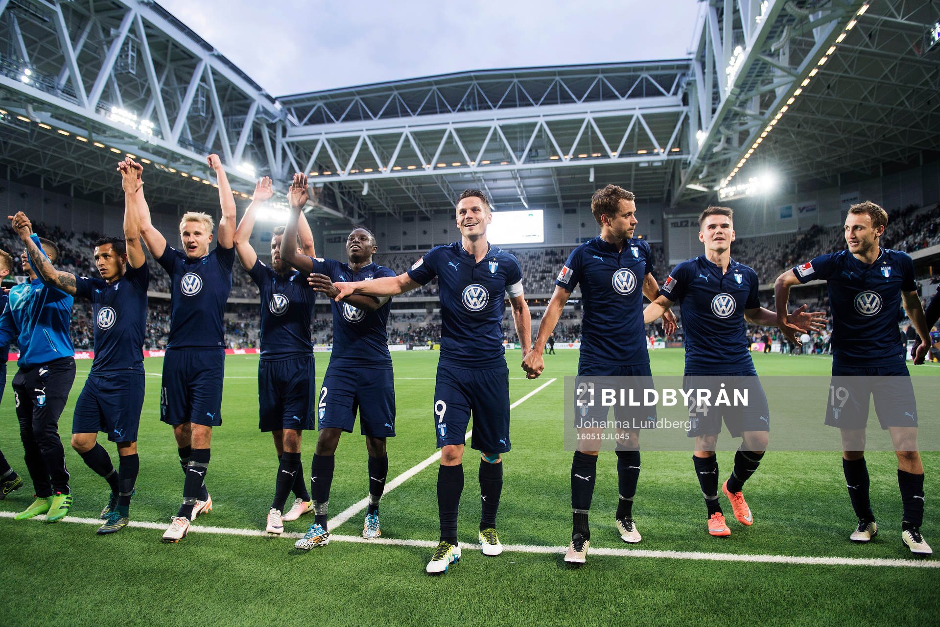Malmö FFs spelare jublar