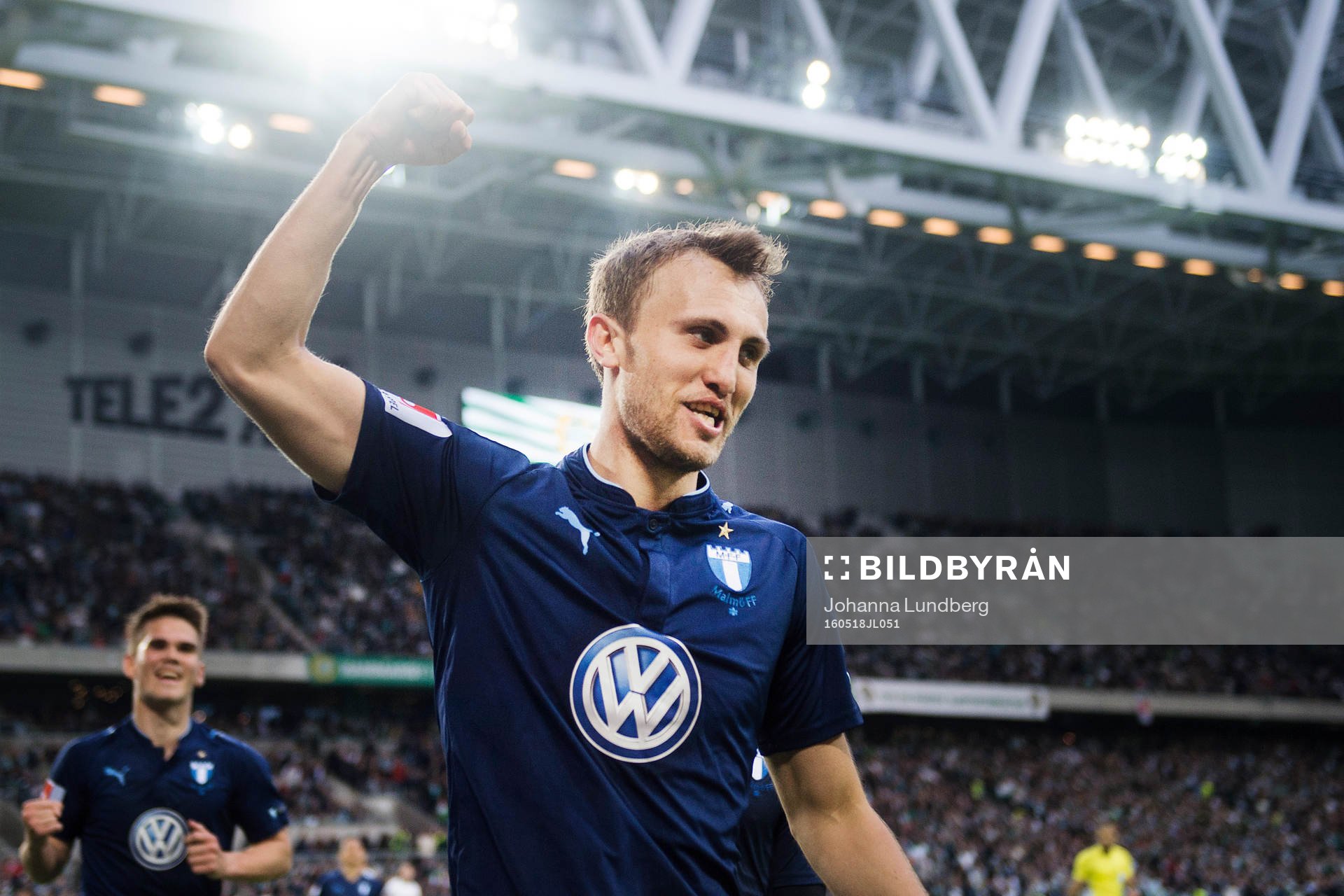 Malmö FFs Magnus Wolff Eikrem jublar