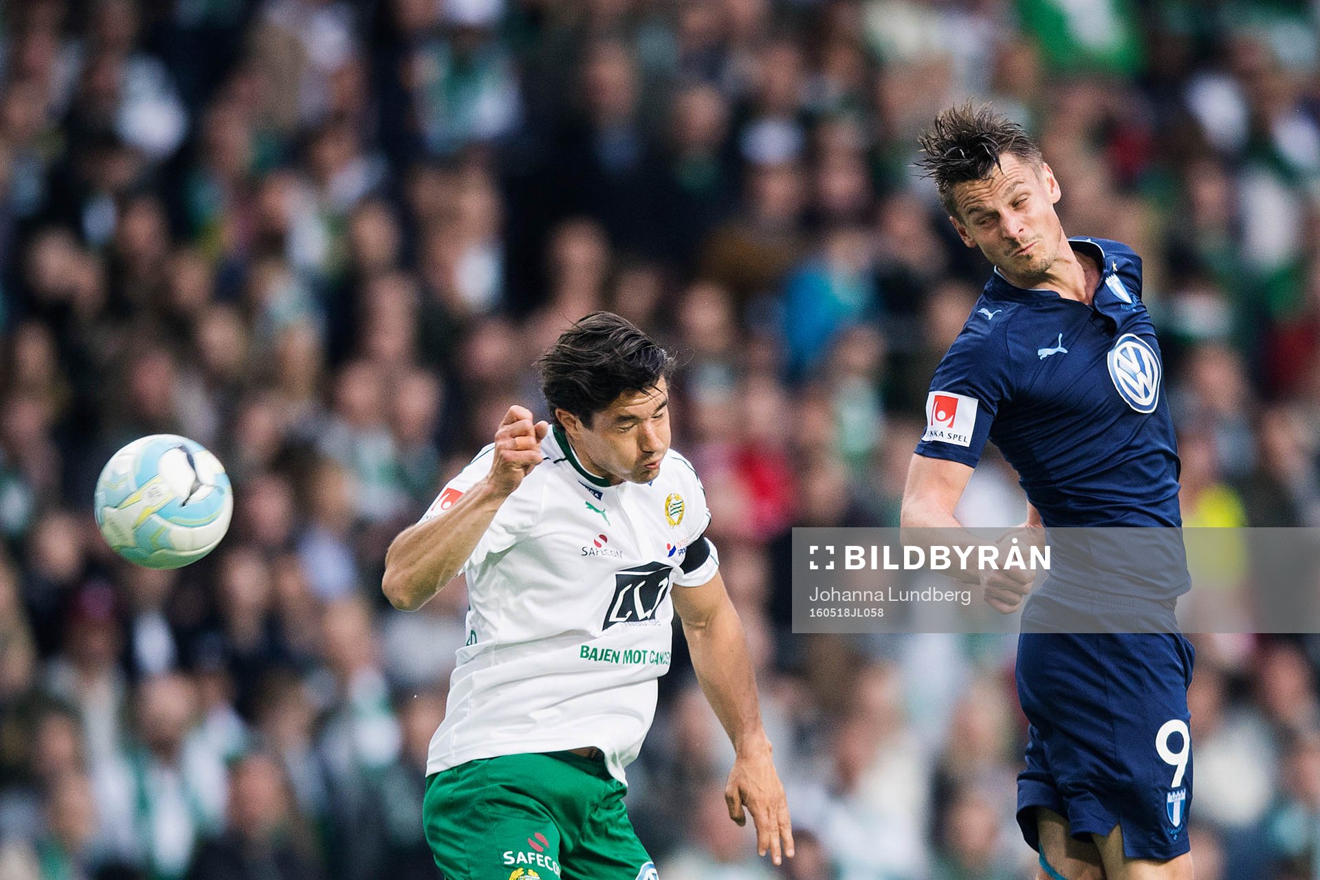 Hammarbys David Boo Wiklander och Malmö FFs Markus