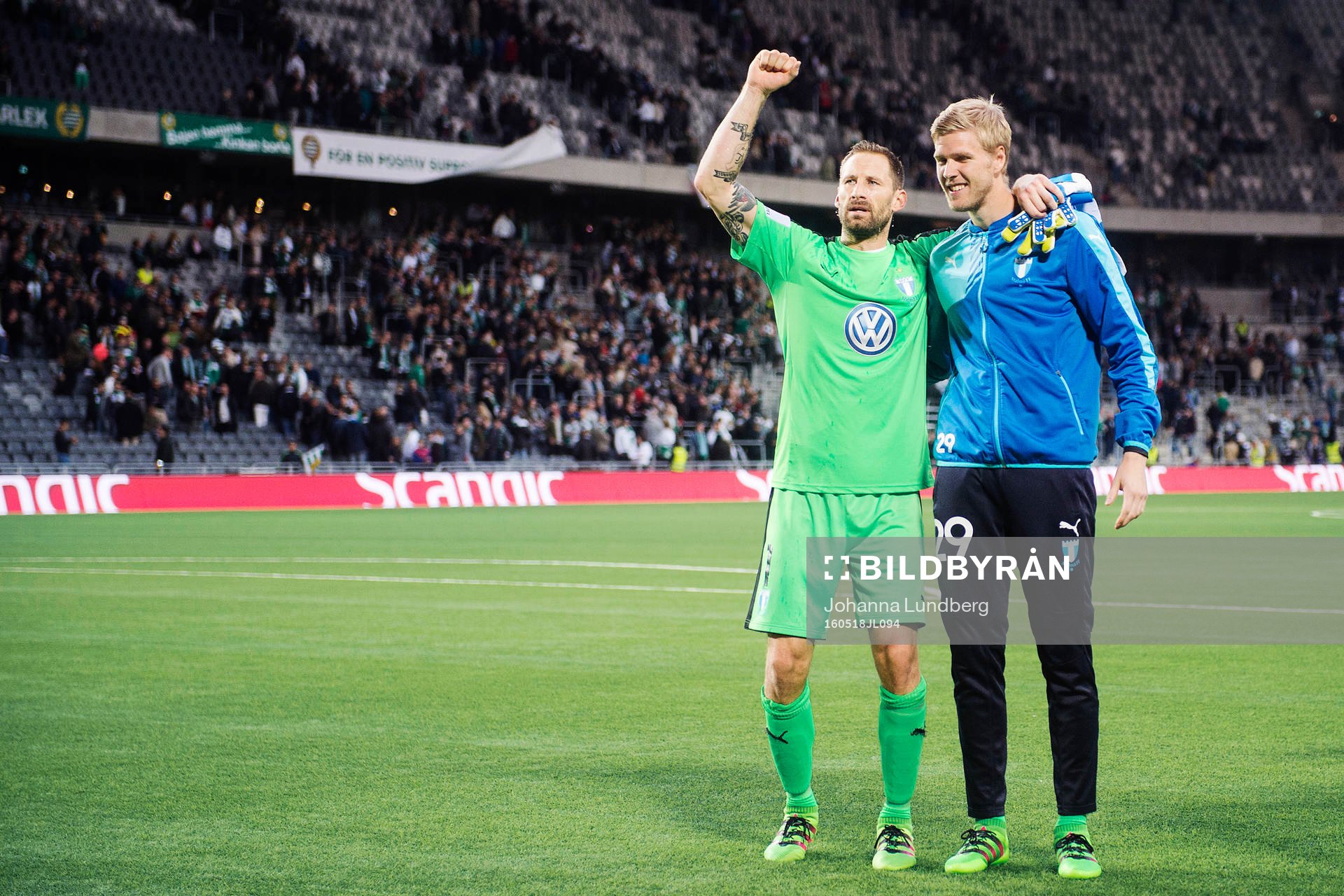 Malmö FFs målvakt Johan Wiland och målvakt Fredrik