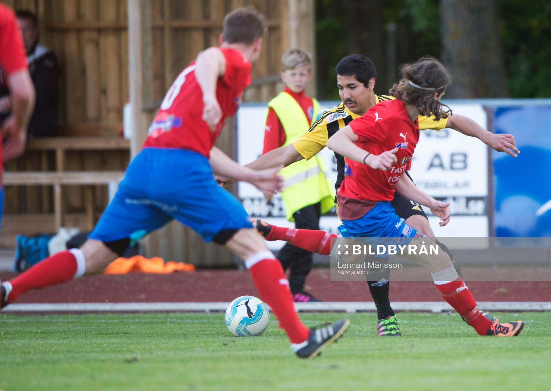 IFK Hässleholms Diego Delgado i matchen i DM mellan