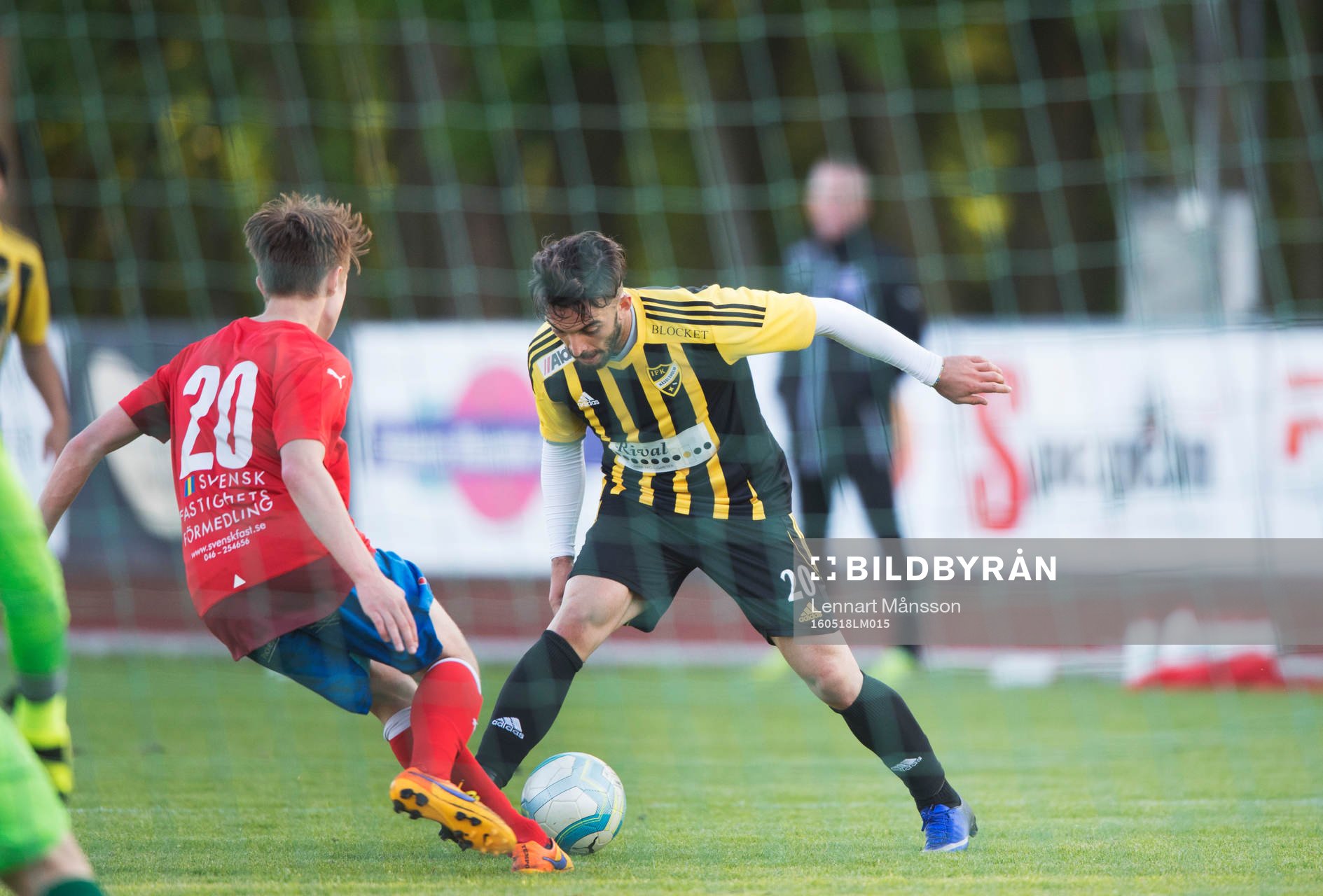 IFK Hässleholms Florent Stagova i matchen i DM mellan
