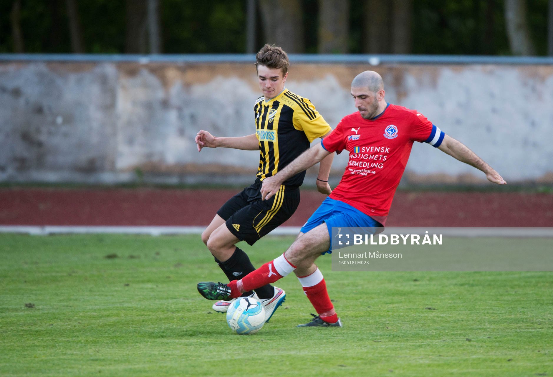 IFK Hässleholms Elliott Nilsson i matchen i DM mellan