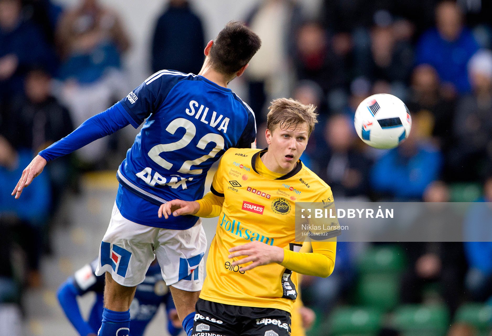 Elfsborgs Joakim Nilsson och Sundsvalls Stefan Silva