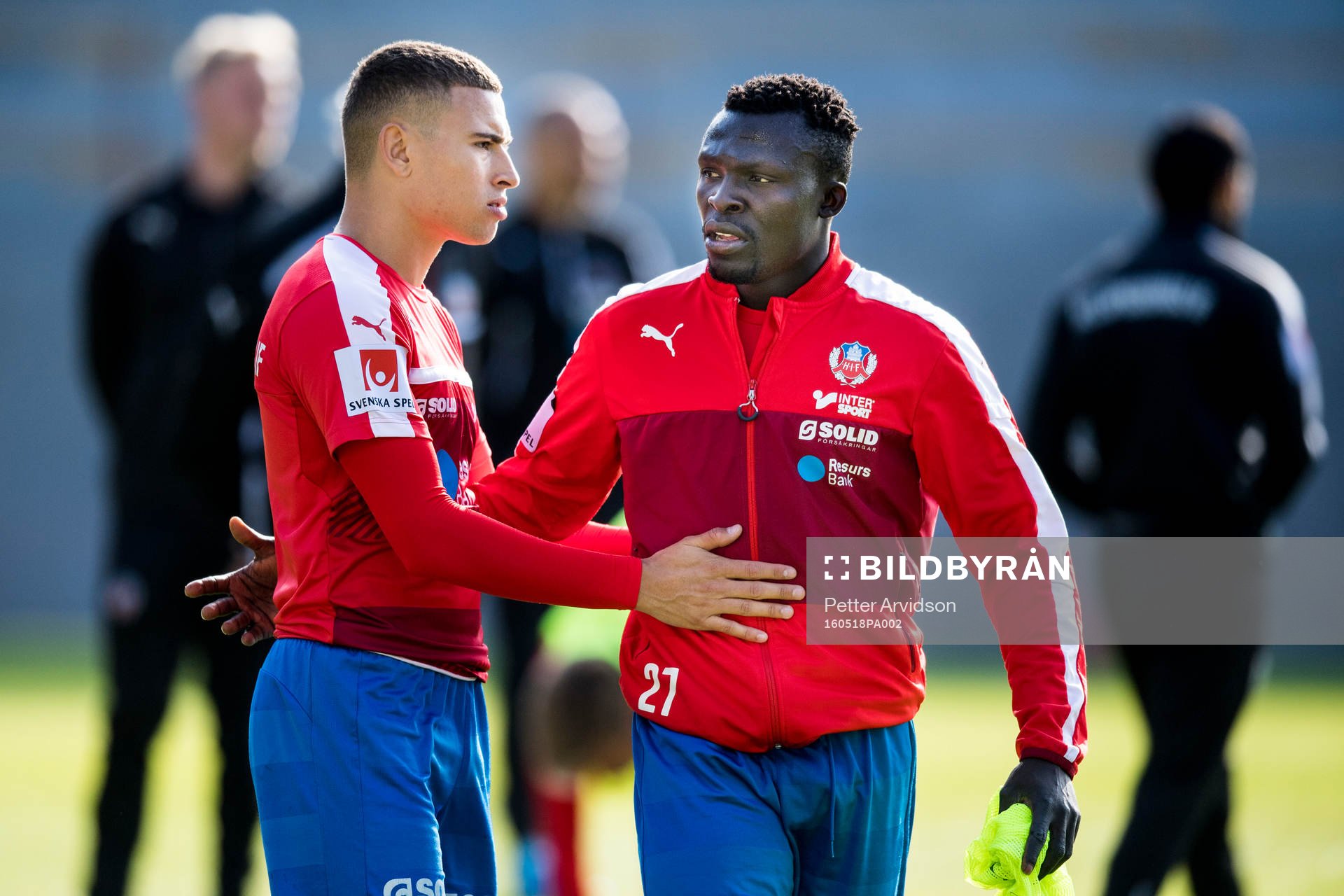 Helsingborgs Jordan Larsson och Lalawélé Atakora