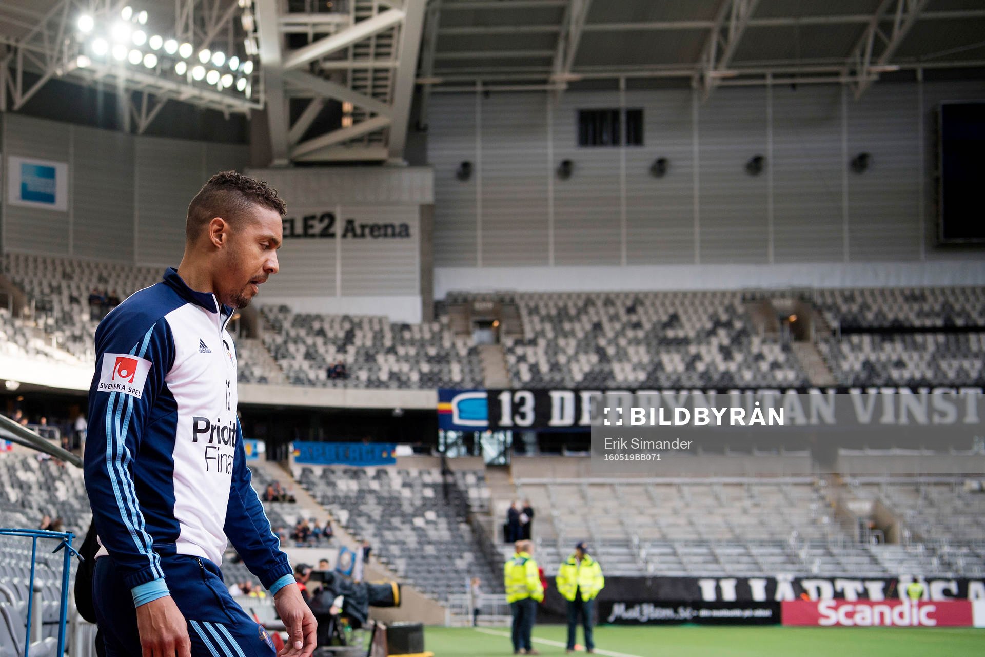 Djurgårdens Mathias Ranégie kliver in på planen