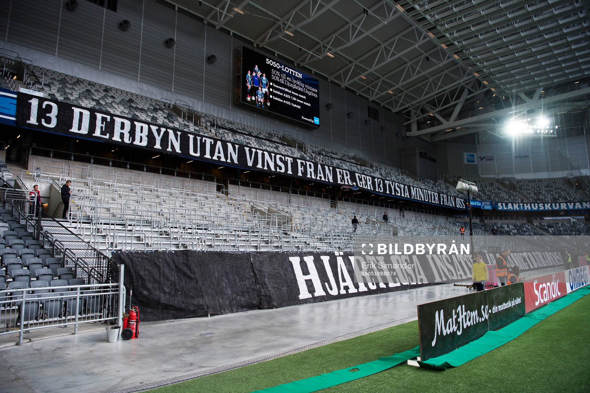 Djurgårdsklackens banderoll