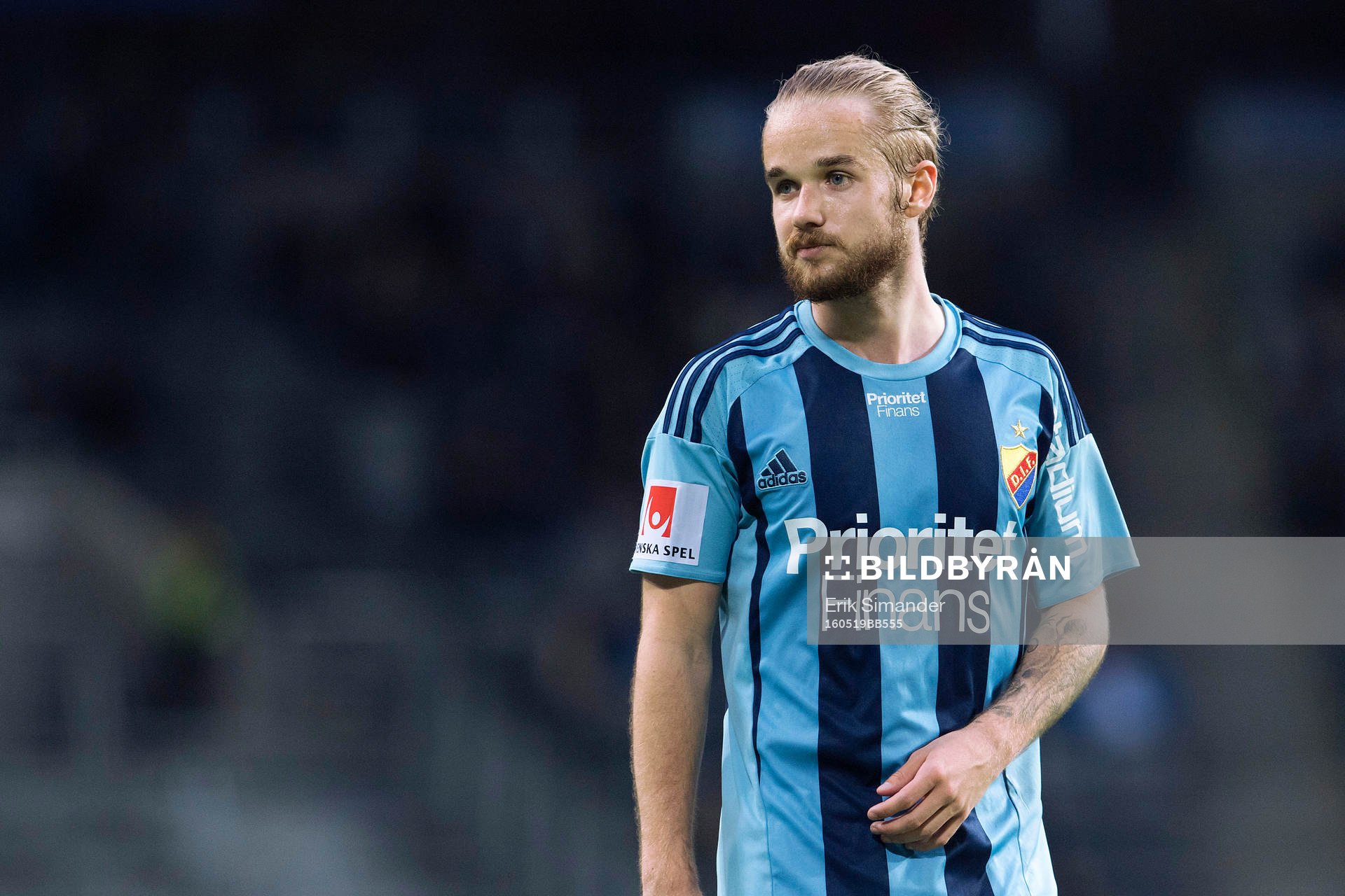 Djurgårdens Daniel Berntsen deppar