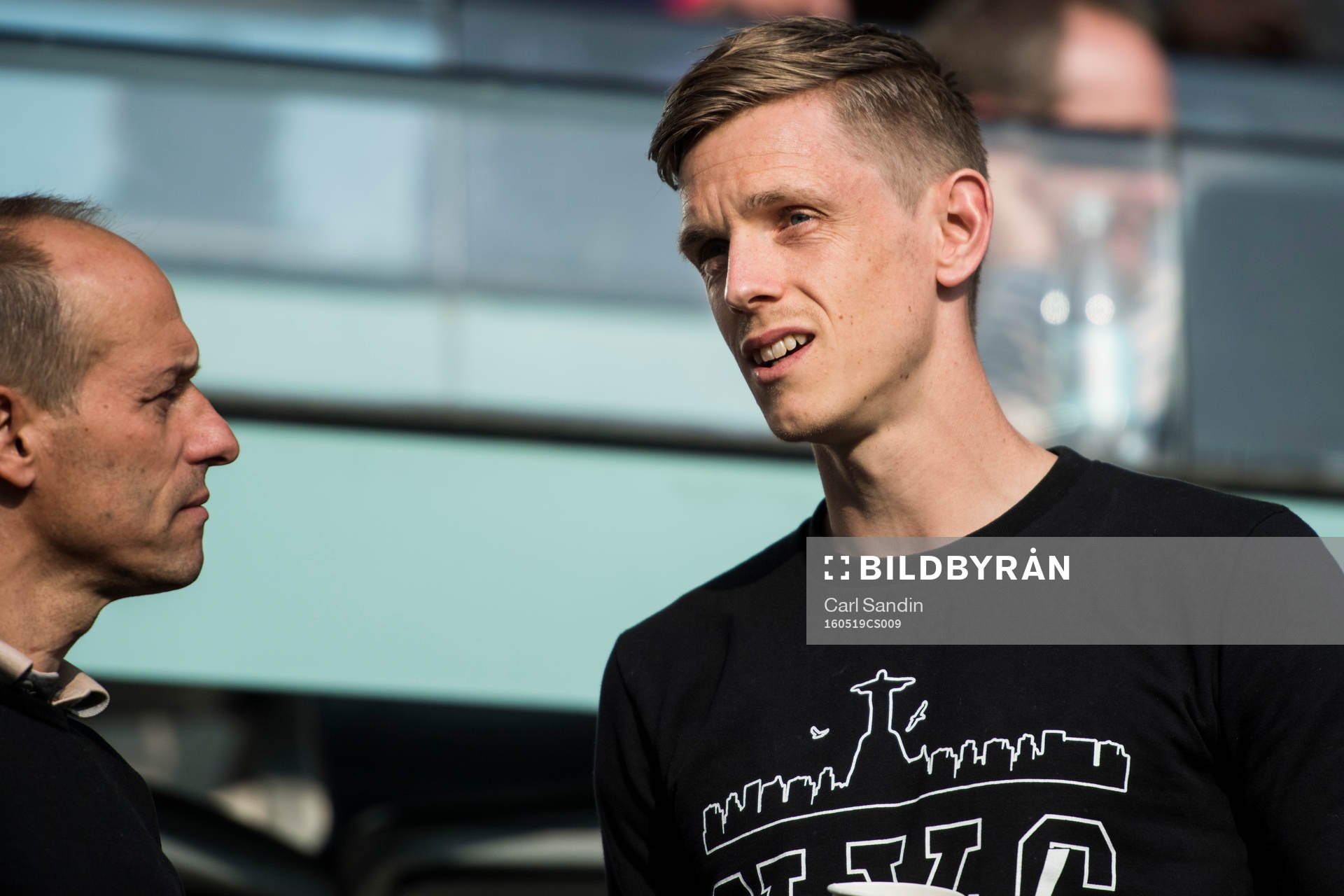 IFK Göteborgs Sören Rieks på läktaren