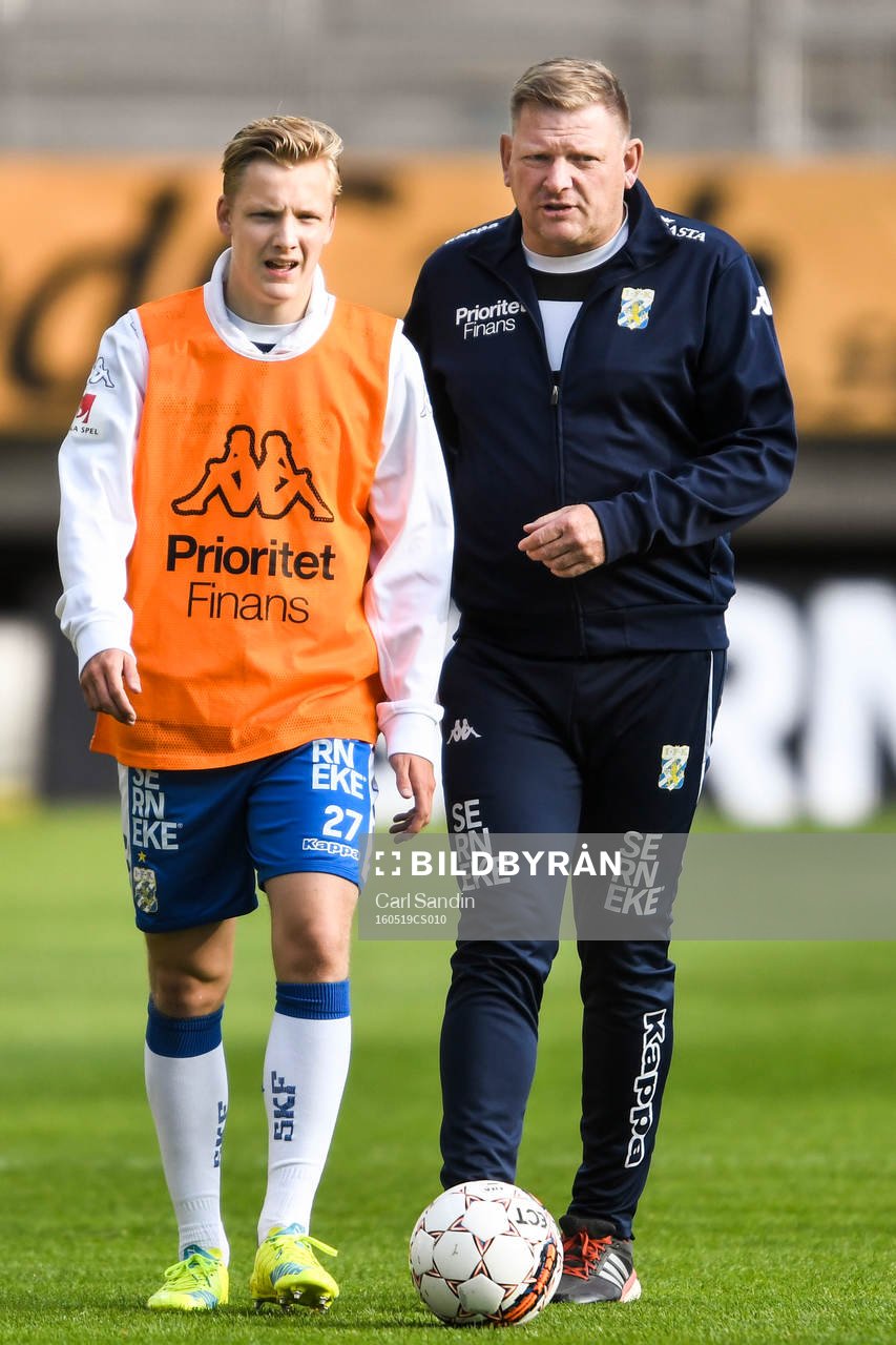 IFK Göteborgs Billy Nordström och assisterande tränare