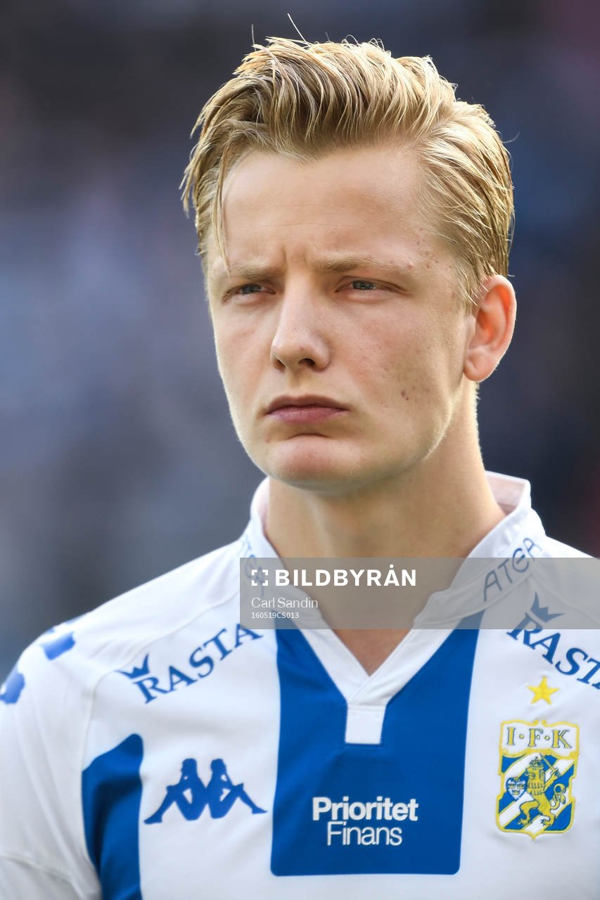 IFK Göteborgs Billy Nordström vid lineup