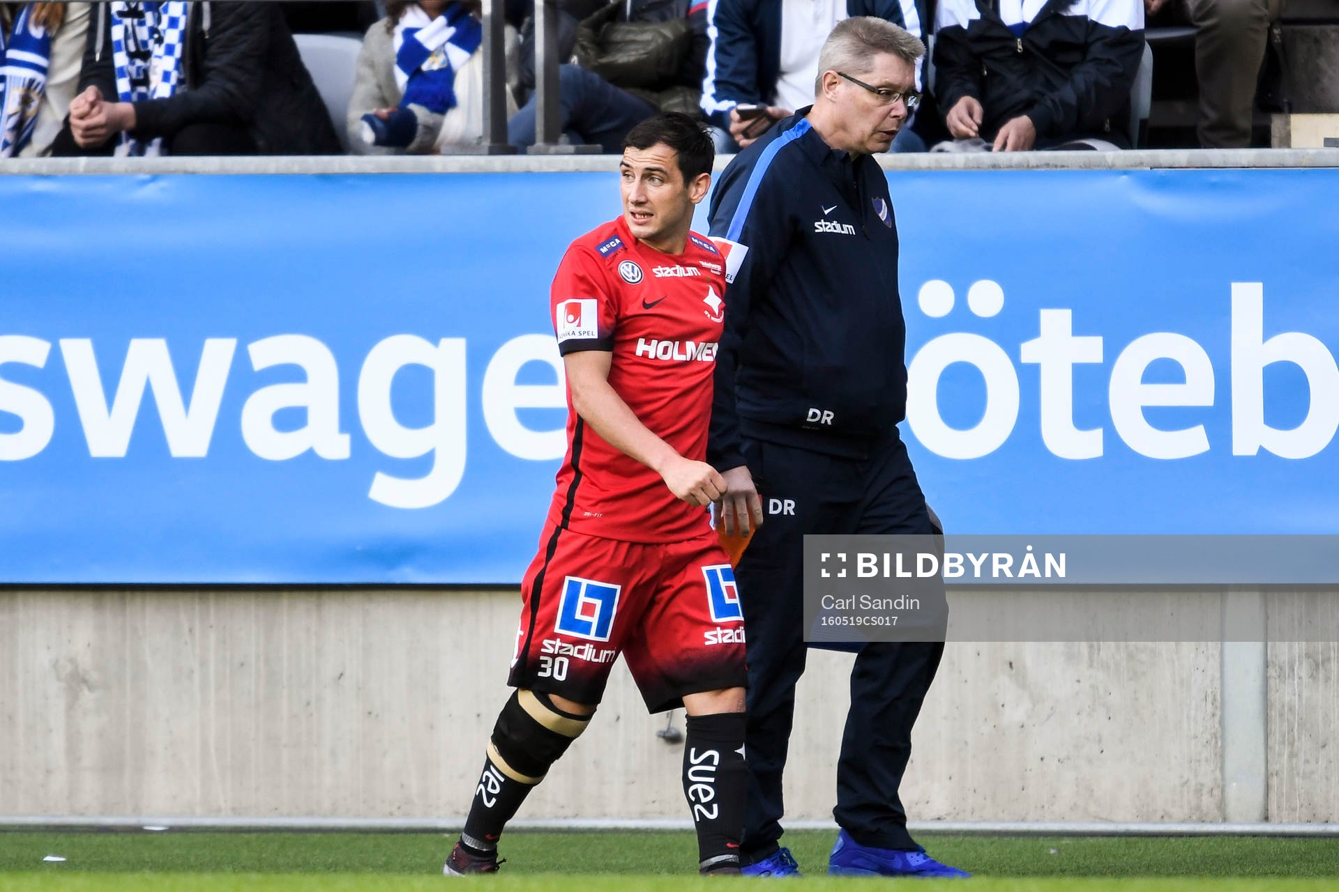 Norrköpings Nikola Tkalcic tvingas utgå skadad