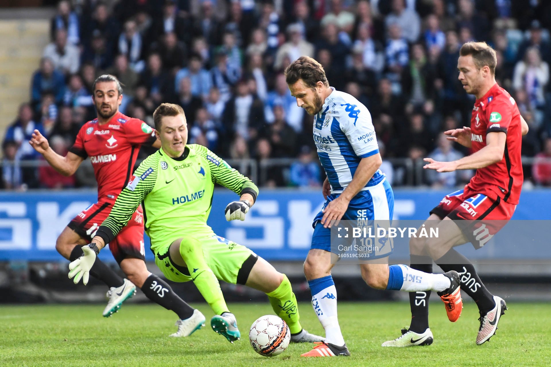 IFK Göteborgs Tobias Hysén med målchans mot Norrköpings