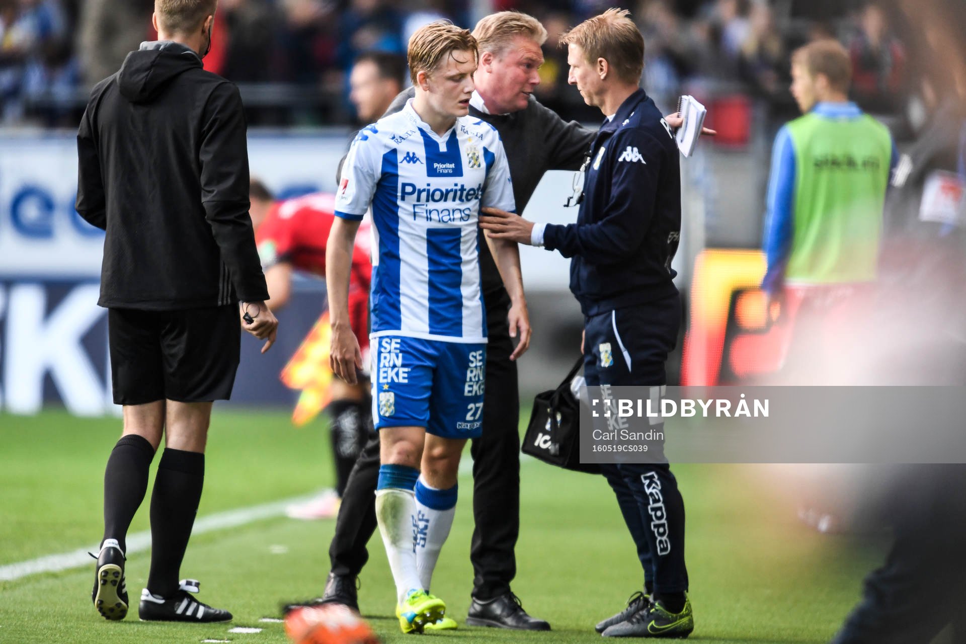 IFK Göteborgs Billy Nordström byts ut