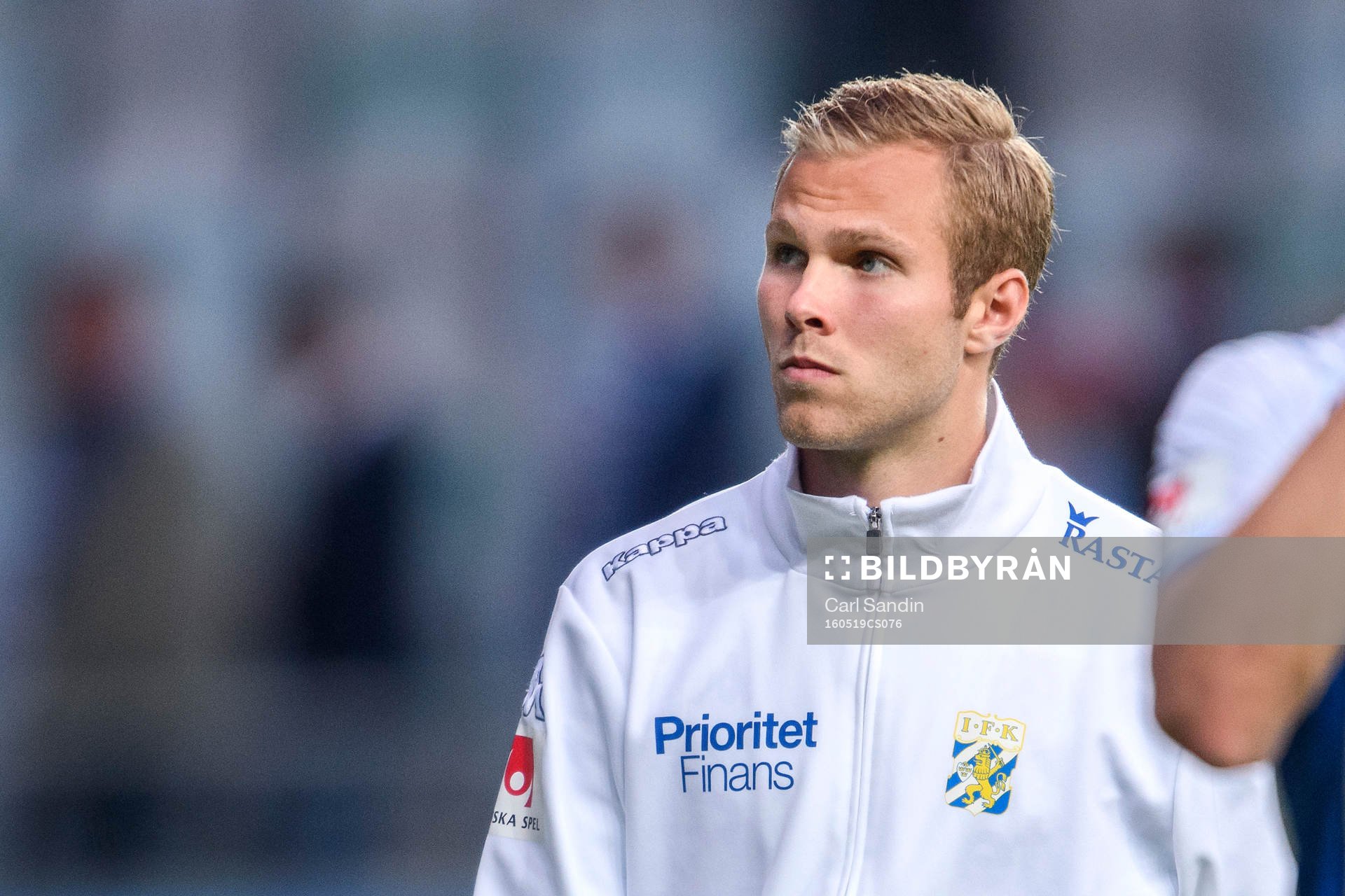 IFK Göteborgs Gustav Engvall efter fotbollsmatchen i Allsvenskan mellan IFK Göteborg och IFK Norrköping den 19 maj 2016 i Göteborg.