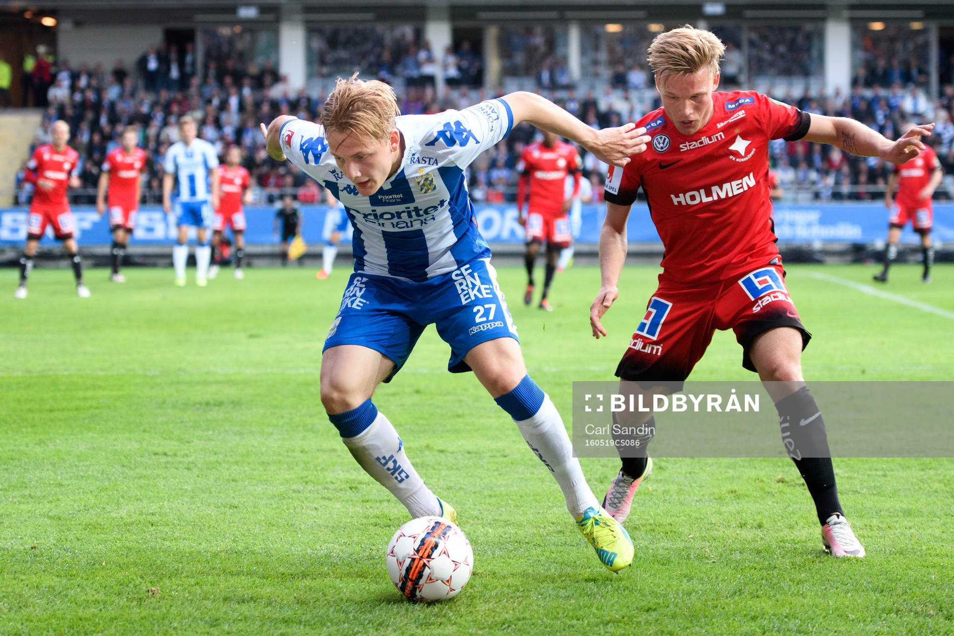 IFK Göteborgs Billy Nordström och Norrköpings Nicklas