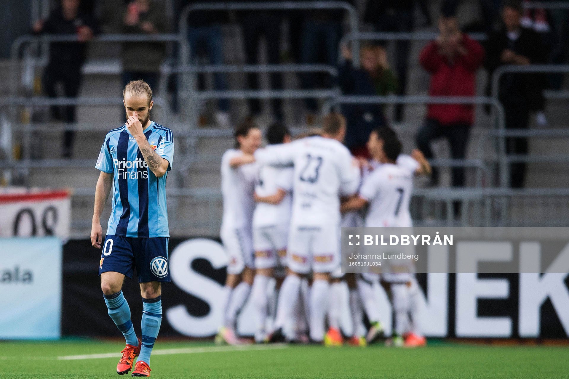 Djurgårdens Daniel Berntsen deppar