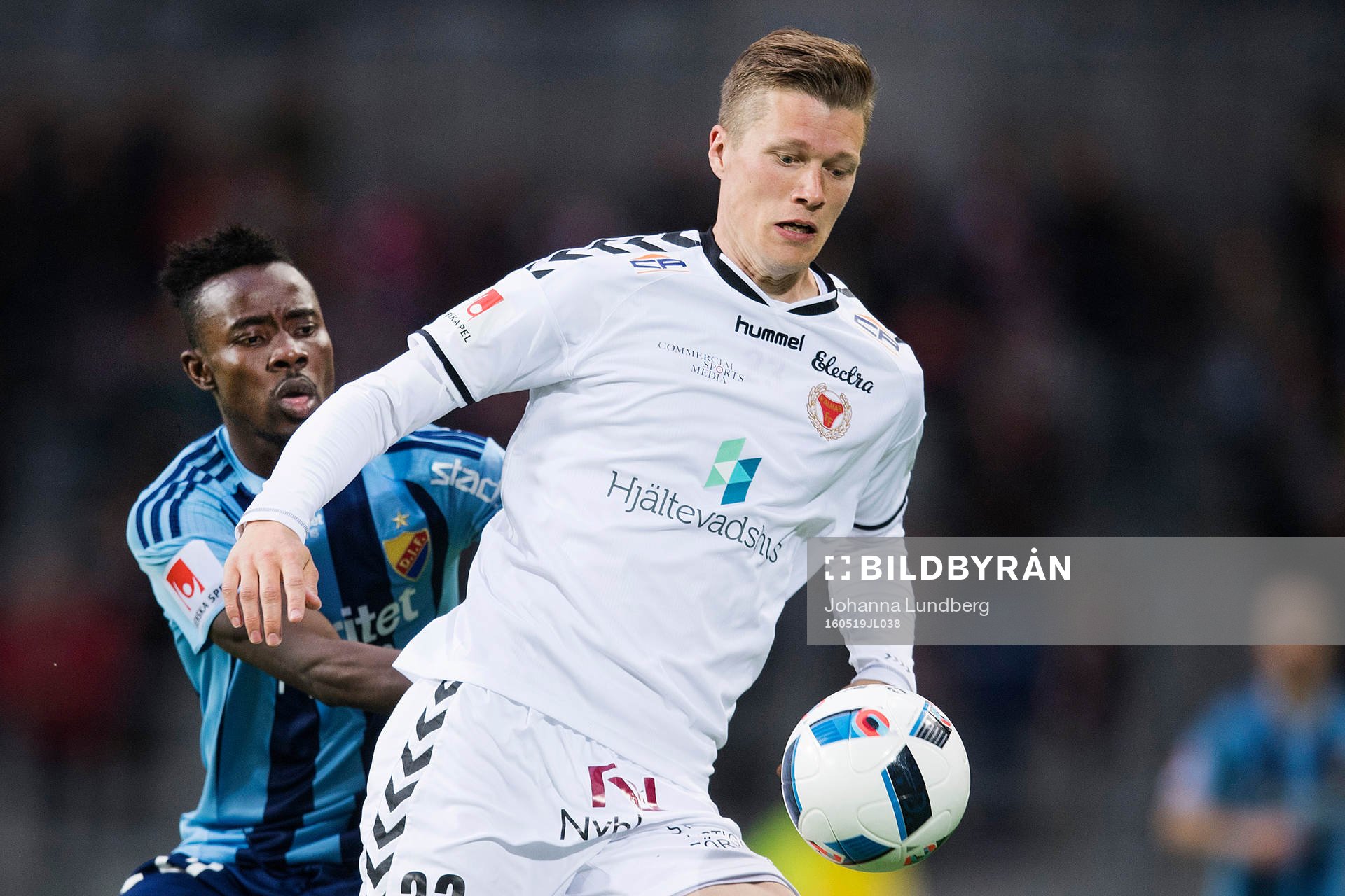 Djurgårdens Sam Johnson och Kalmars Viktor Elm