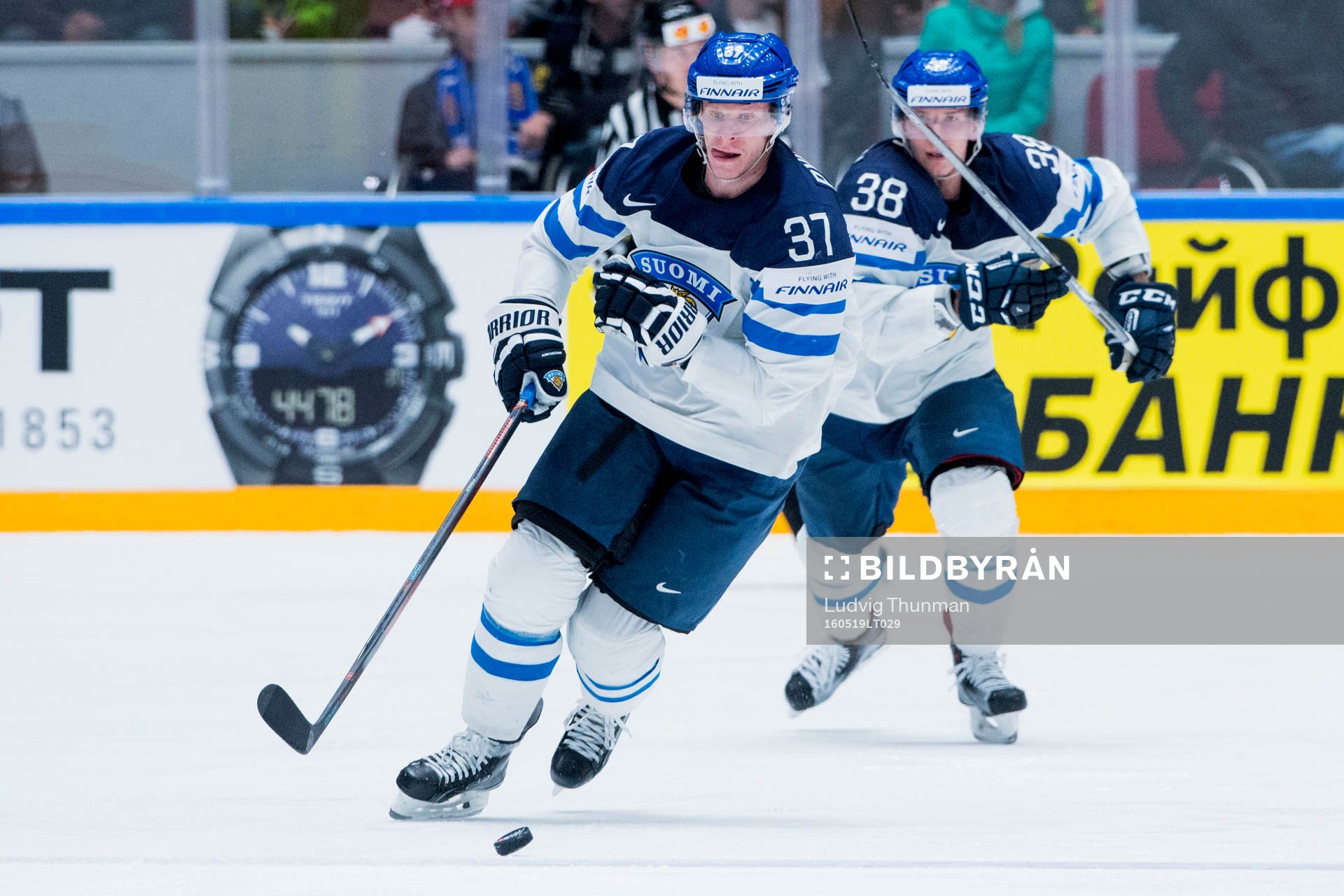 Finlands Mika Pyorala och Juuso Hietanen