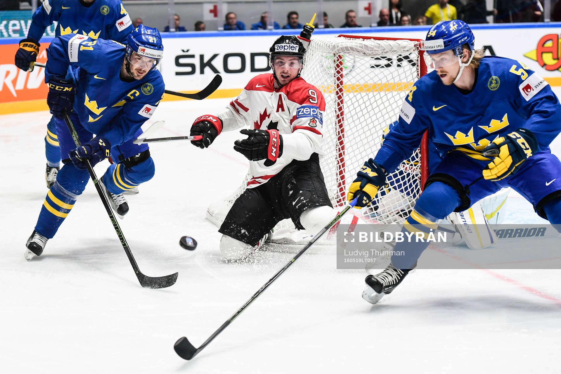 Sveriges Jimmie Ericsson och Anton Lindholm mot Kanadas