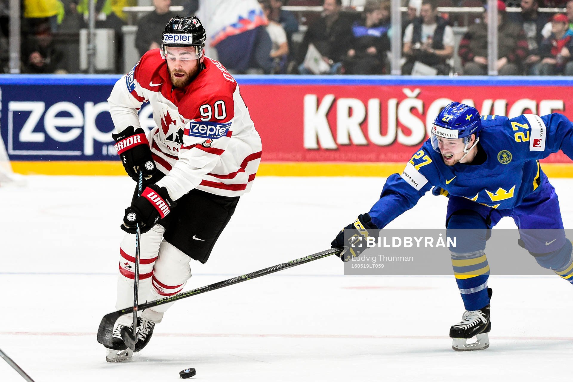 Kanadas Ryan O’Reilly och Sveriges Martin Lundberg
