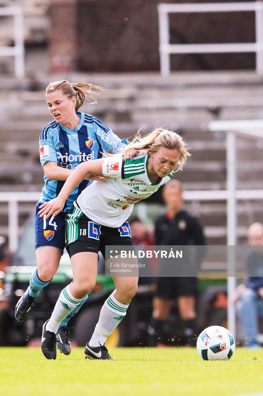 Djurgårdens Hanna Lundqvist och Mallbackens Sandra