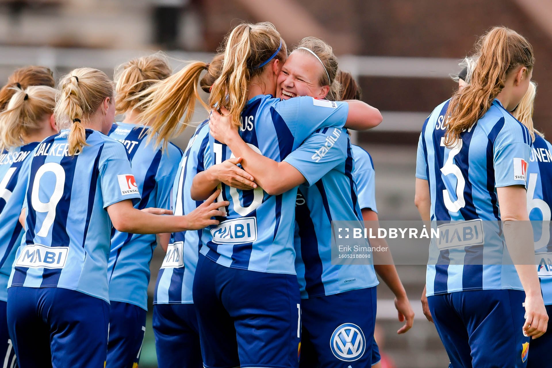 Djurgårdens spelare jublar