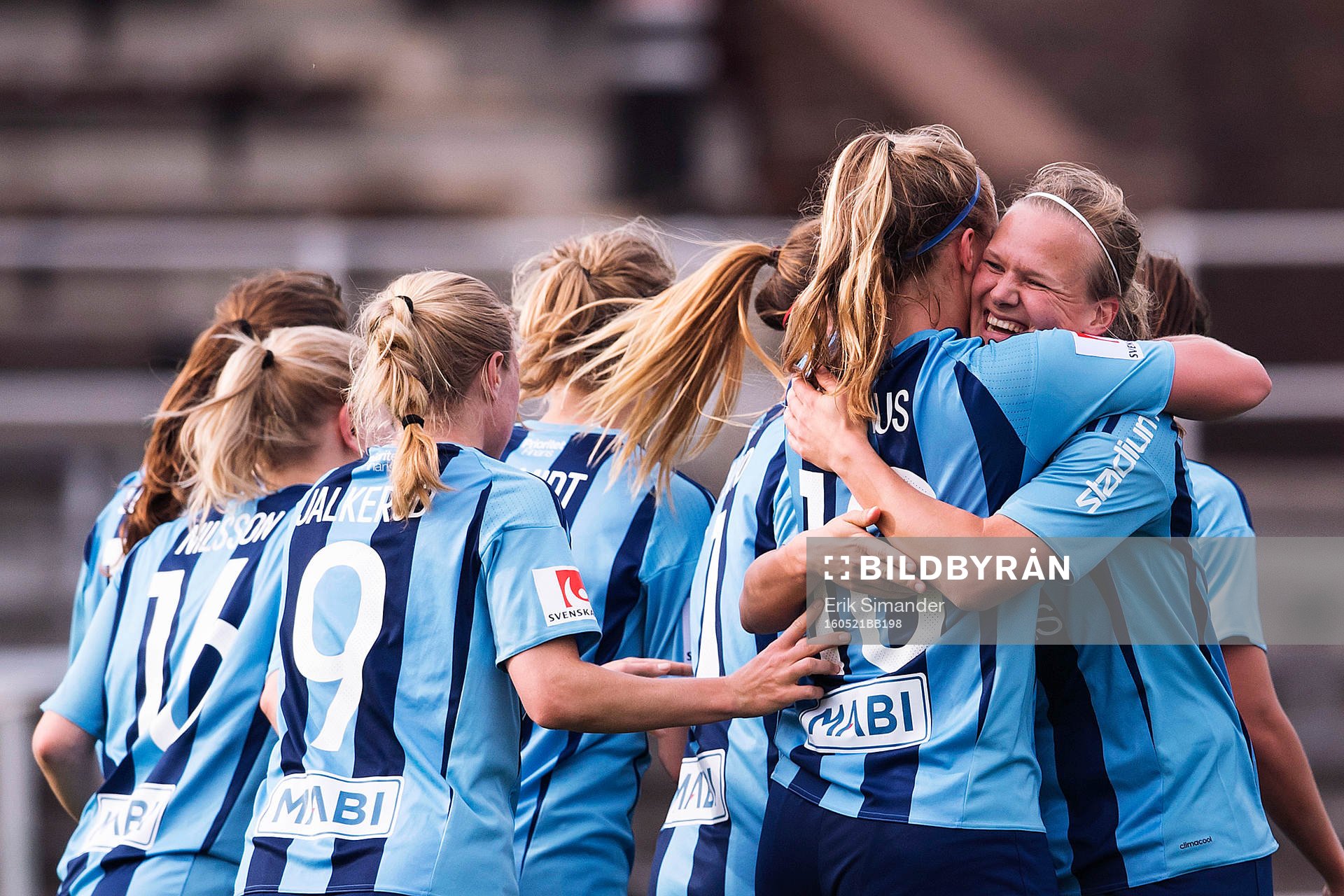 Djurgårdens spelare jublar