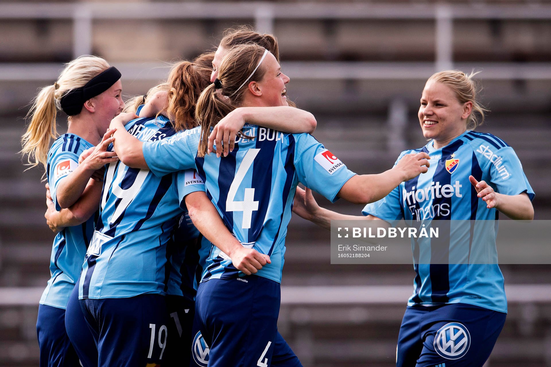 Djurgårdens spelare jublar