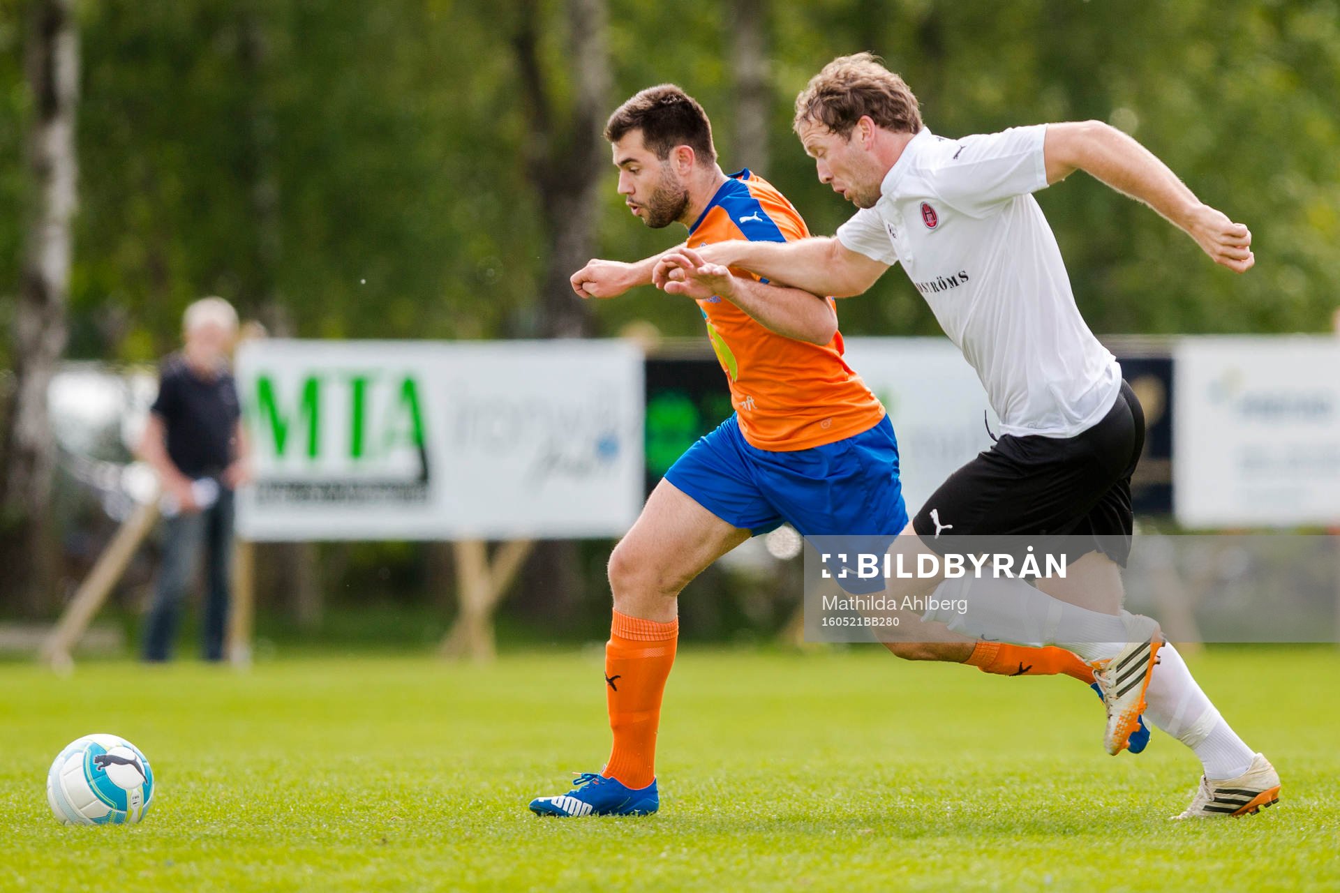 Vejbys Albin Subasic och Hittarps Felix Erlandsson i