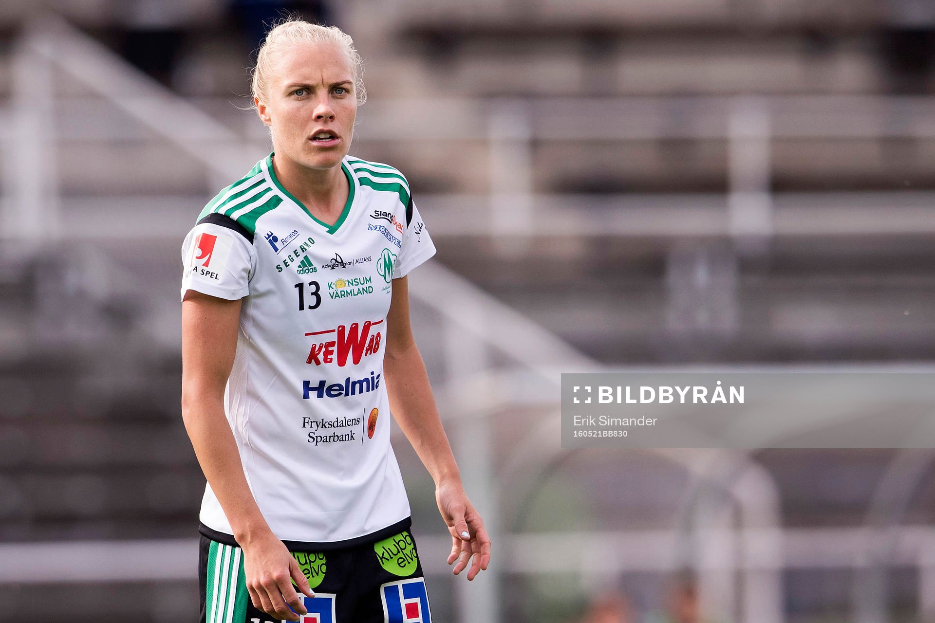 Mallbackens Tameka ”Meeks” Butt under fotbollsmatchen i Damallsvenskan mellan Djurgården och Mallbacken den 21 maj 2016 i Stockholm.