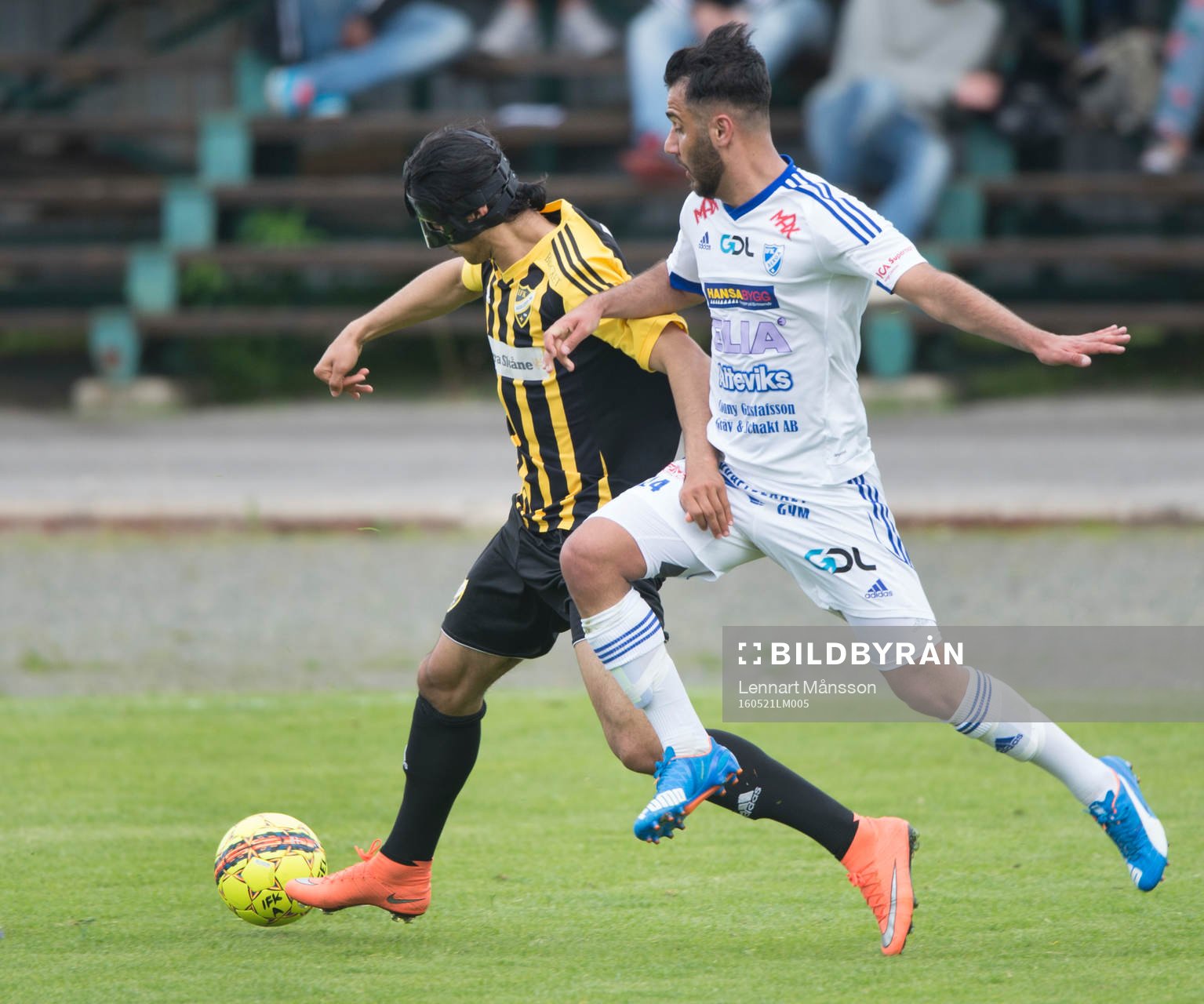 IFK Hässleholms Ameer Naseer i matchen i division 2 mellan IFK Hässleholm och IFK Berga i Hässleholm 21 maj  2016.