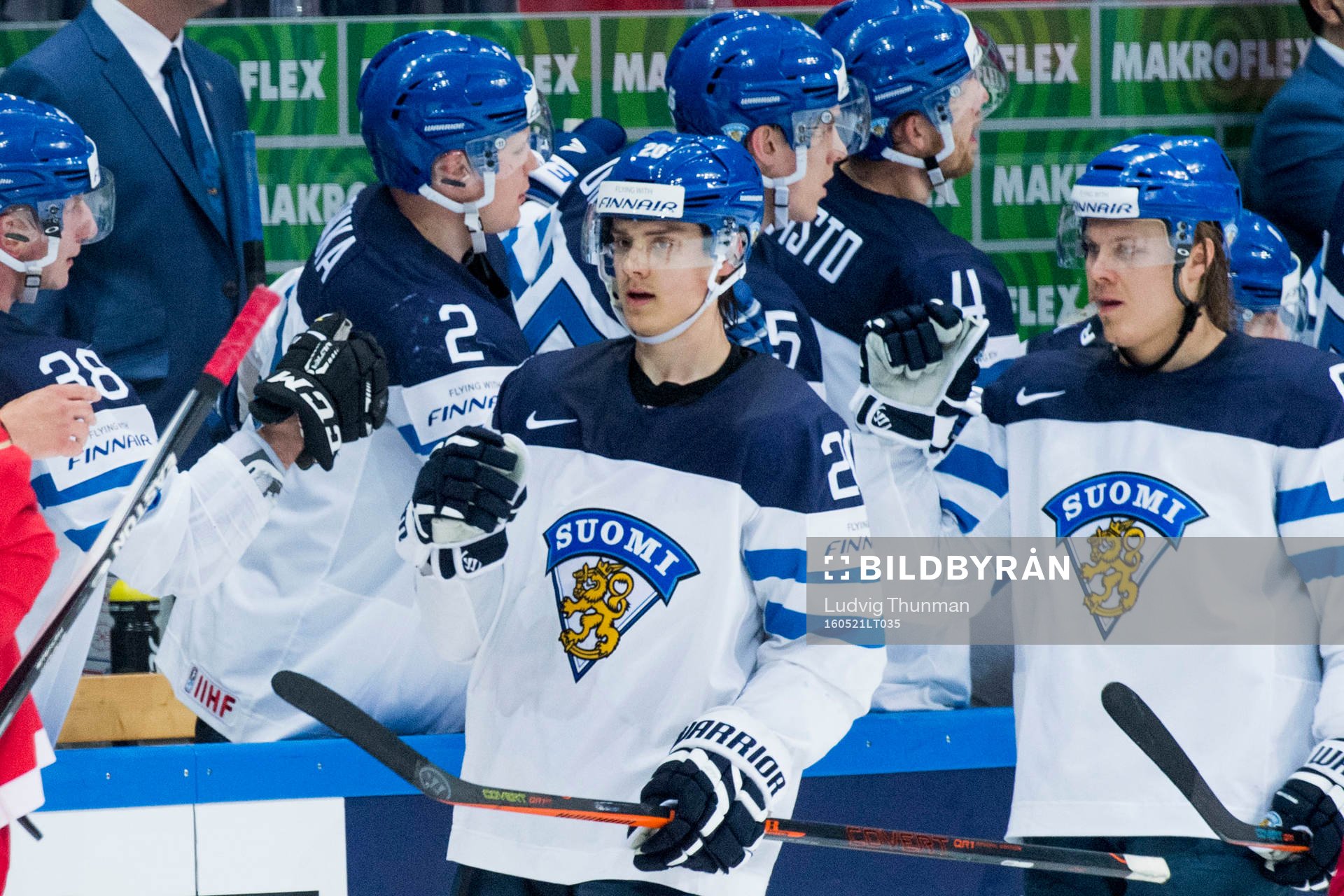 Finlands Sebastian Aho firar han gjort  3-1 med