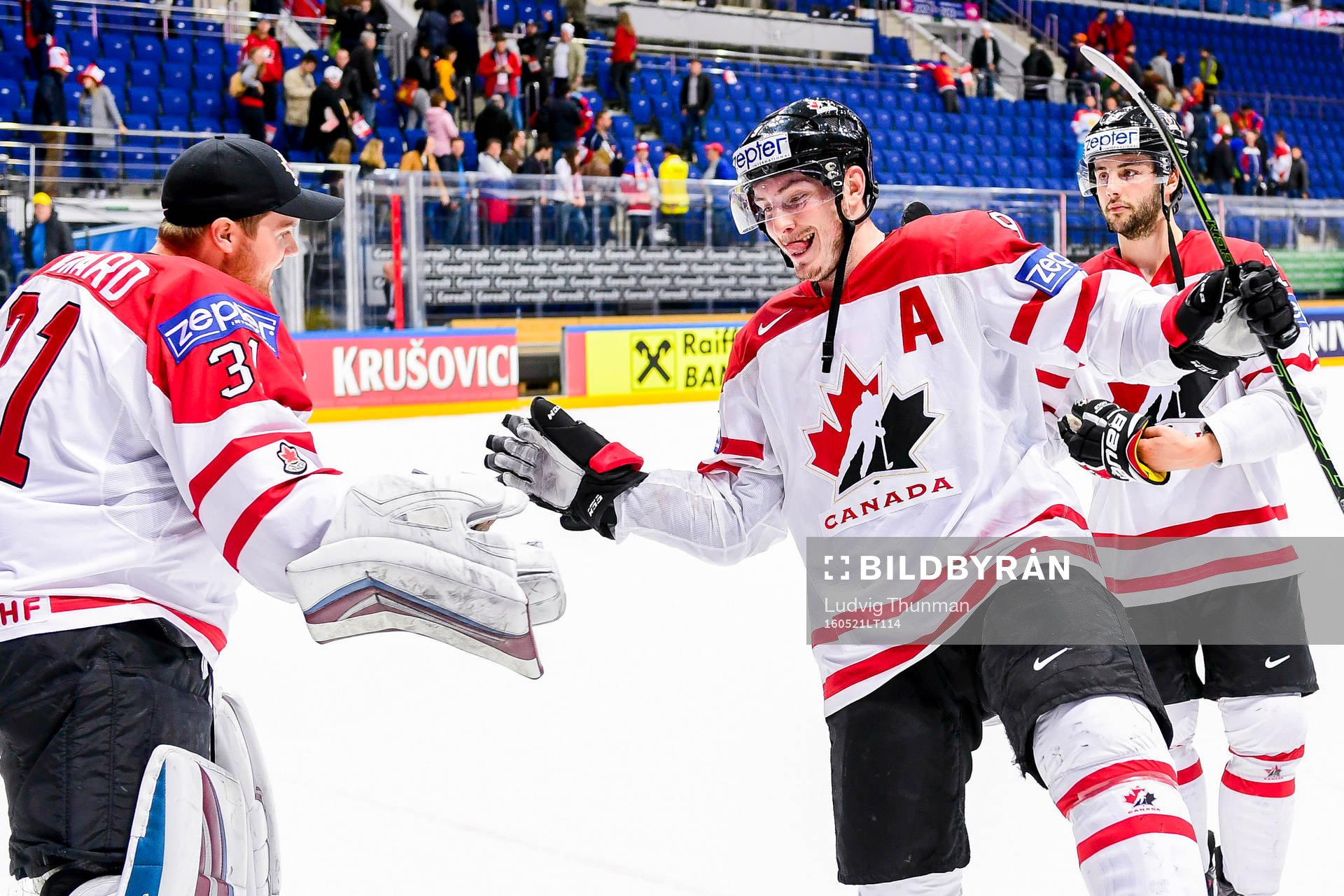 Kanadas målvakt målvakt Calvin Pickard och Matt Duchene