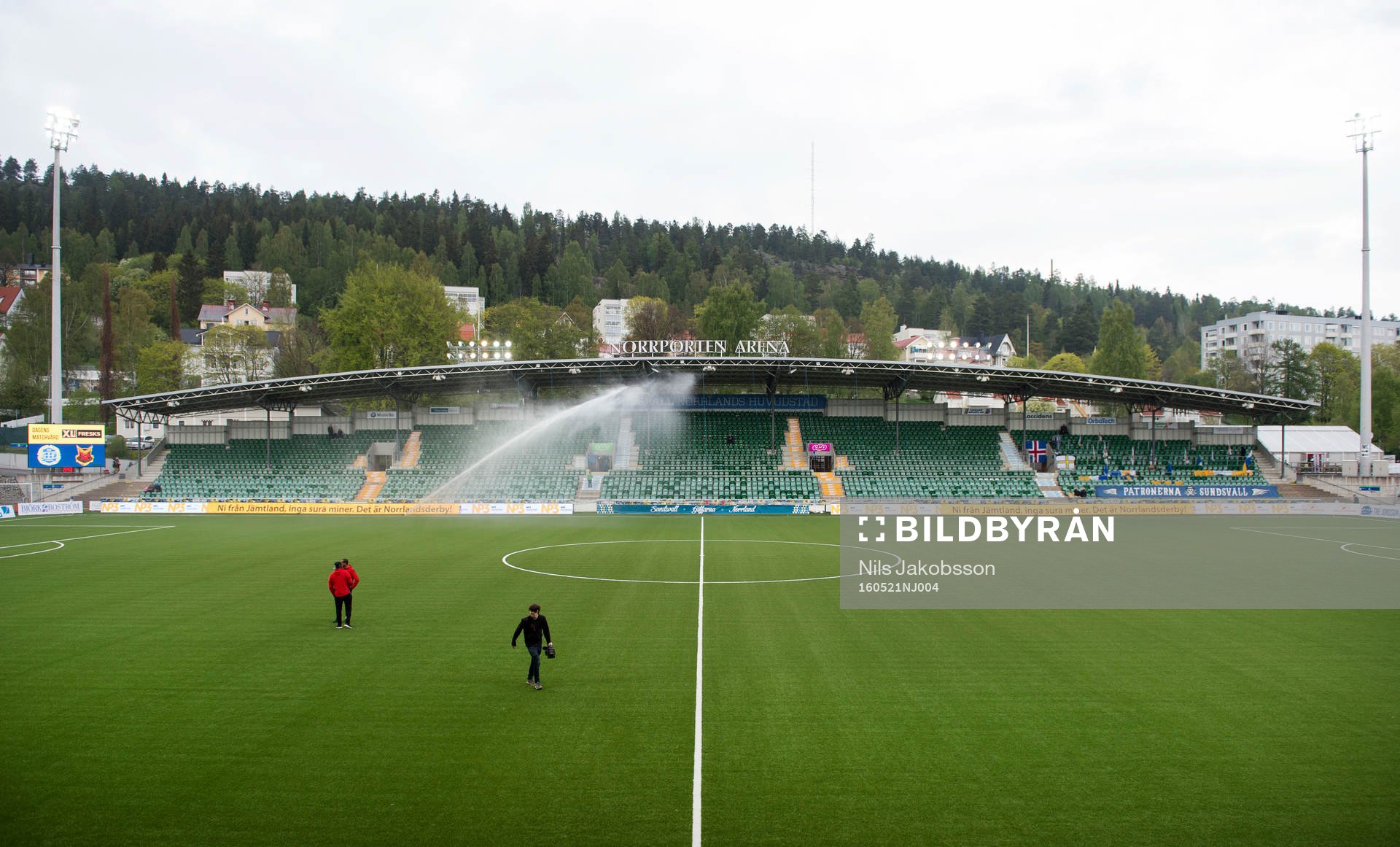 Norrporten Arena innan fotbollsmatchen i Allsvenskan mellan