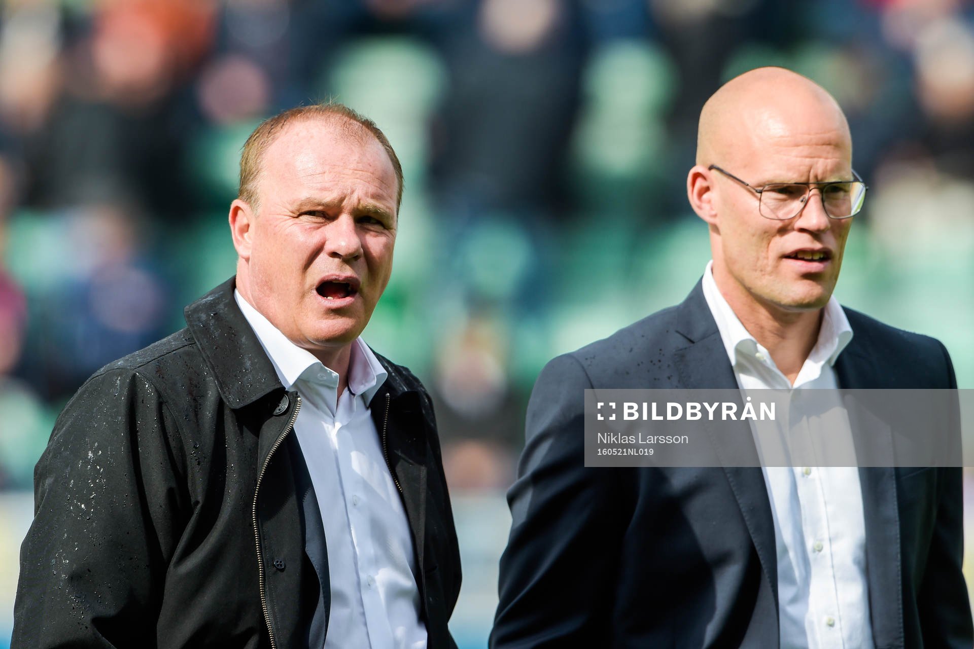 Sundsvalls tränare Joel Cedergren och tränare Roger