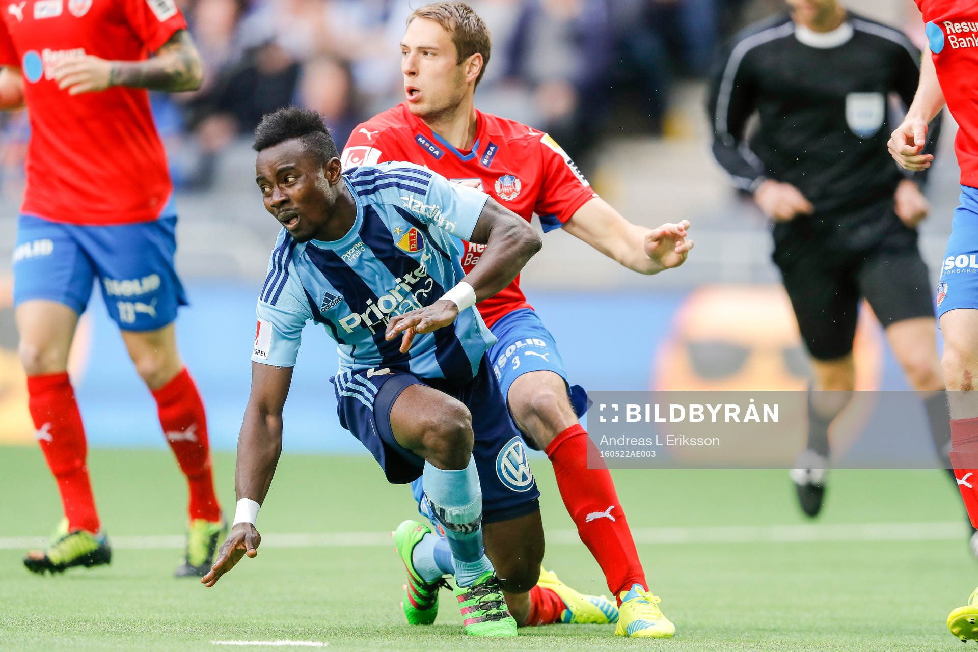 Djurgårdens Sam Johnson och Helsingborgs Frederik Helstrup