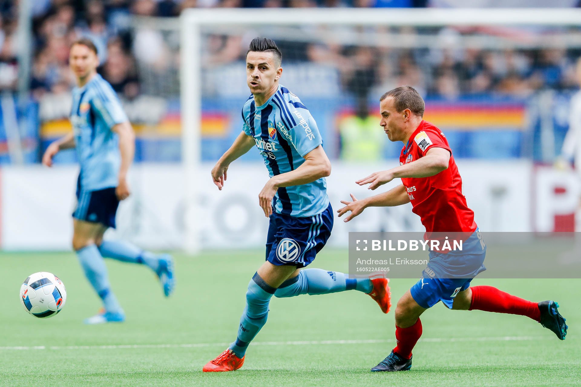 Djurgårdens Haris Radetinac och Helsingborgs Carl Wede